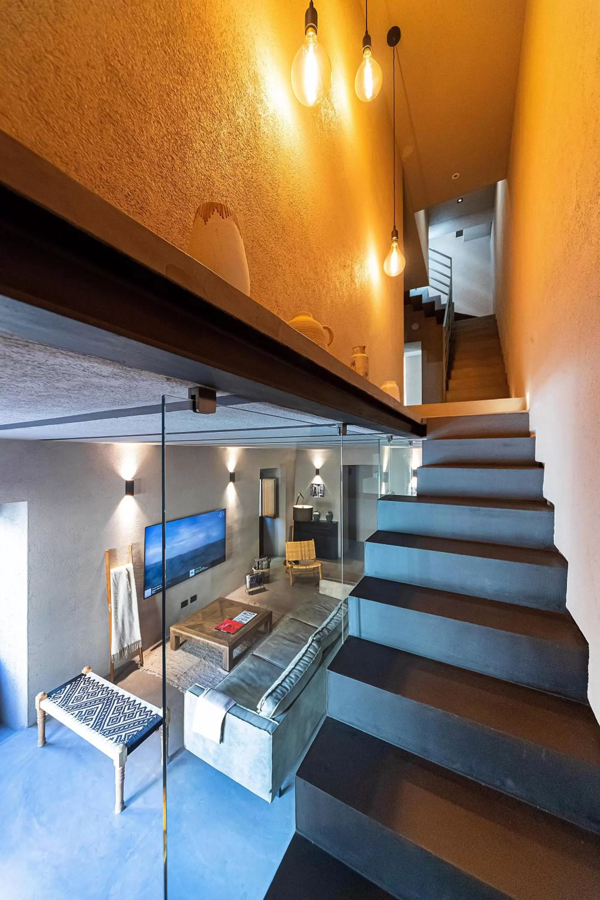 Communal lounge/ TV room in Casa Nostra Luxury Suites & Spa