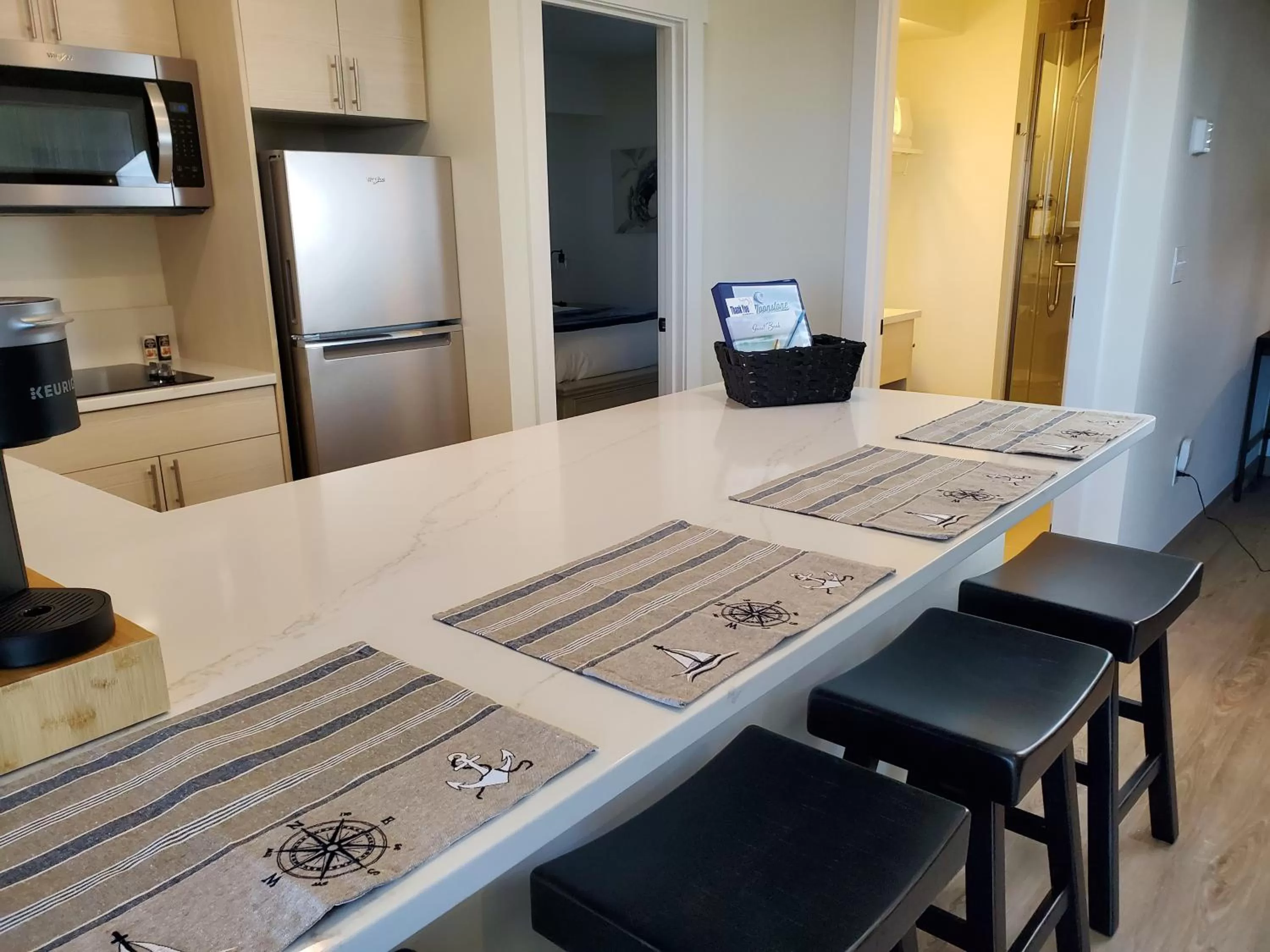 Bathroom in Moonstone Beach Motel