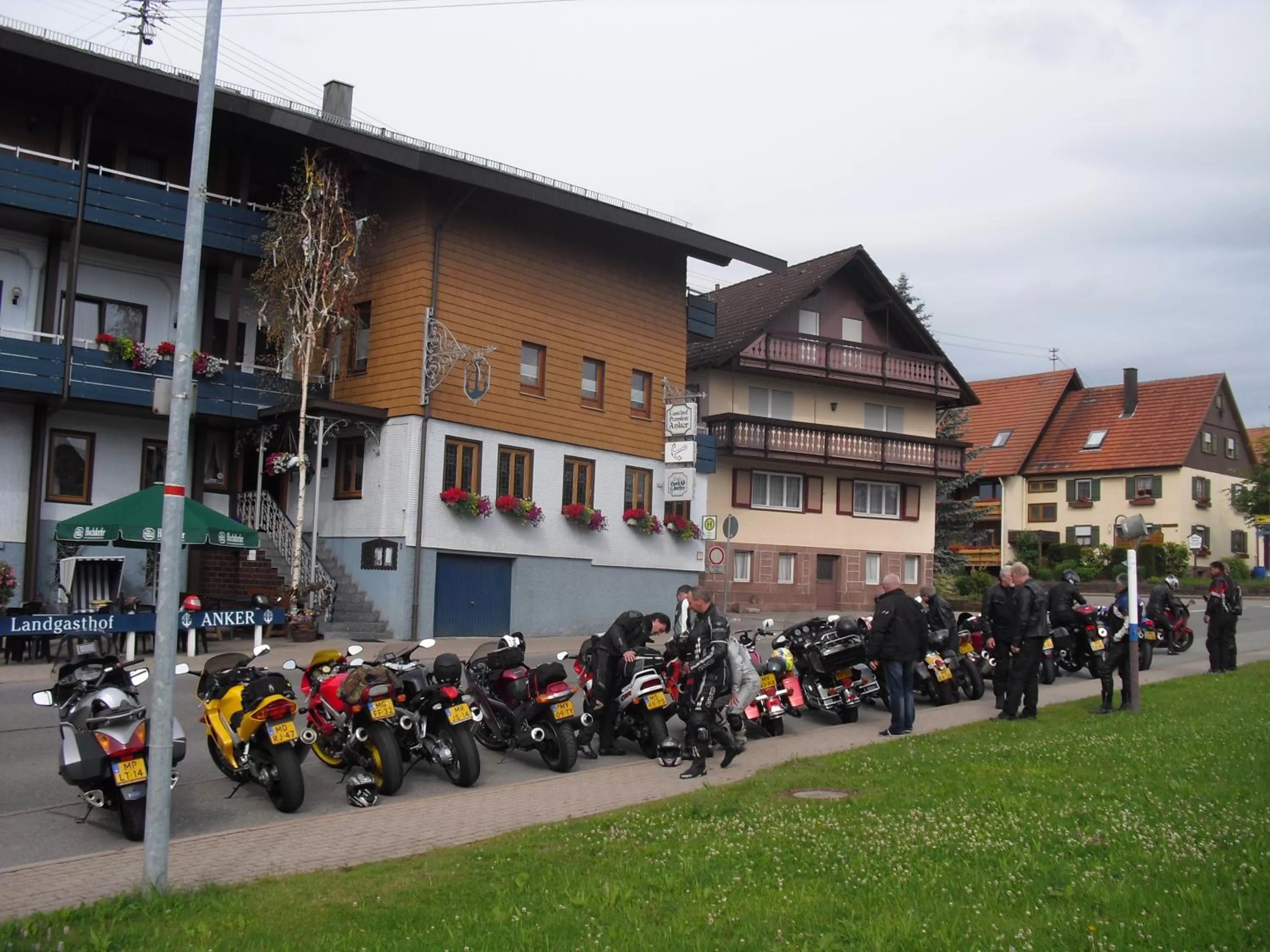 group of guests in Landgasthof Anker