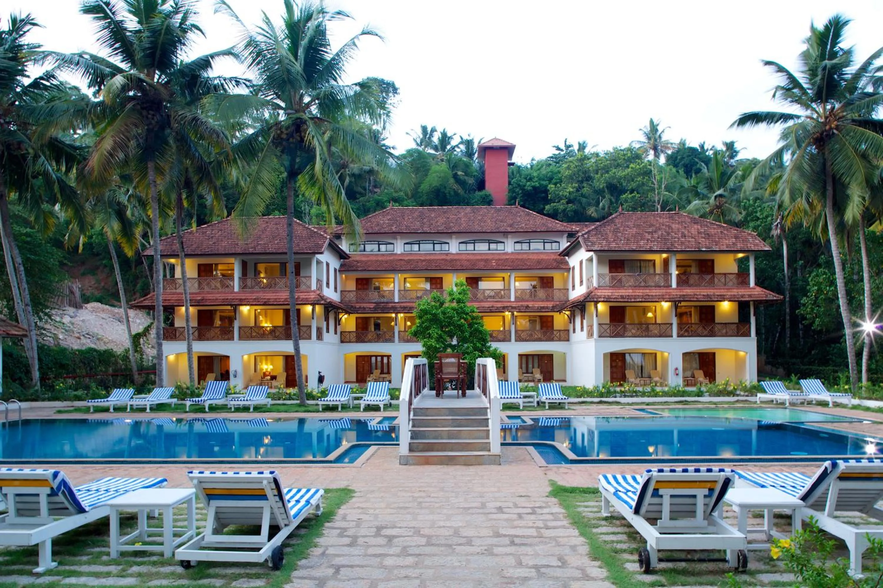 Swimming pool in The Travancore Heritage Beach Resort