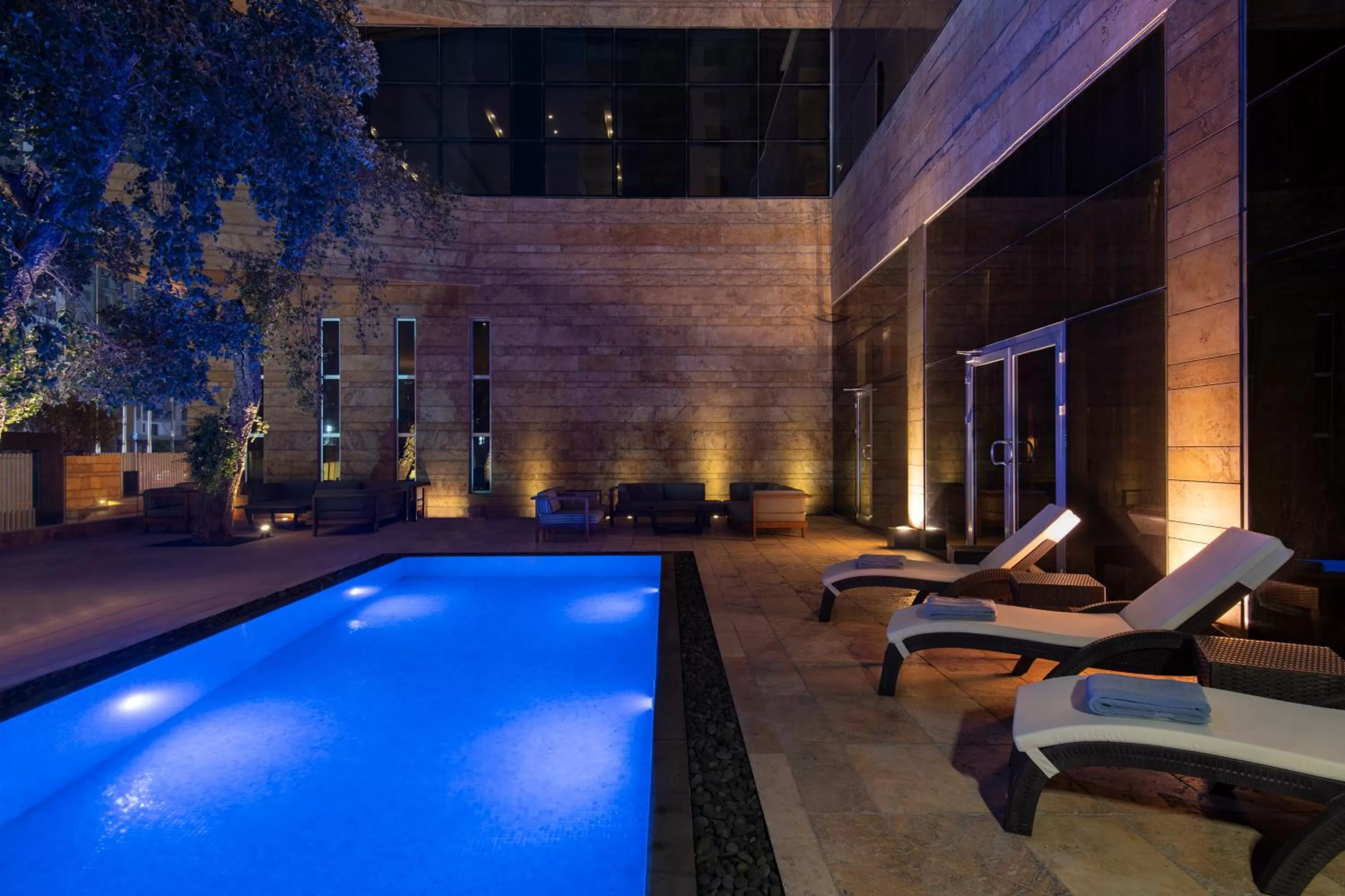 Pool view in Bristoria Hotel Erbil