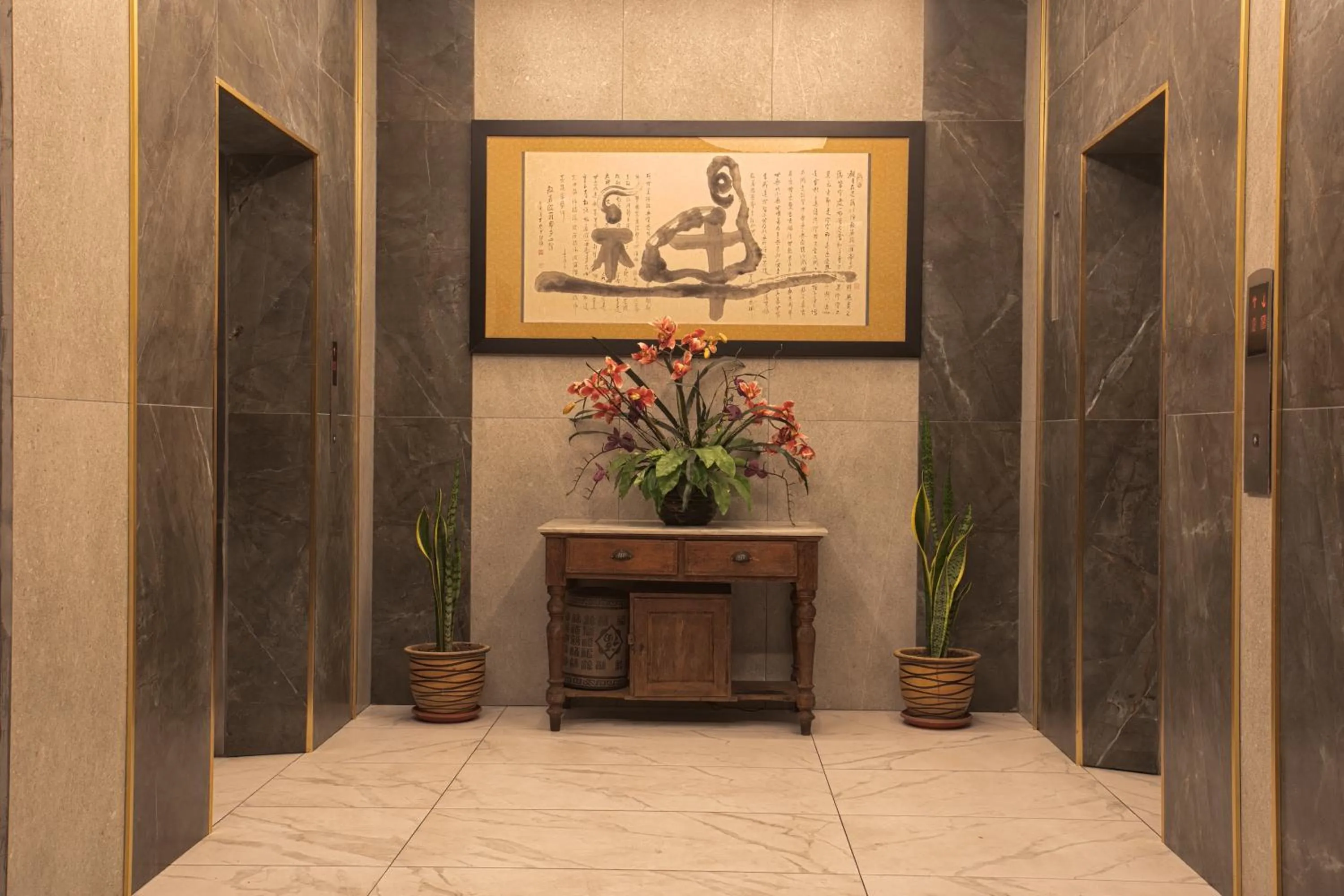 elevator in Sky Hotel