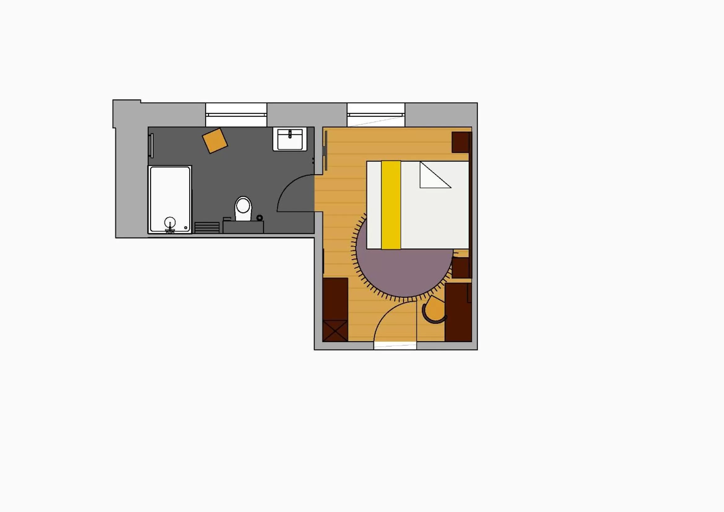 Decorative detail, Floor Plan in Bahnhof-Erzingen, hotel, coffee & more