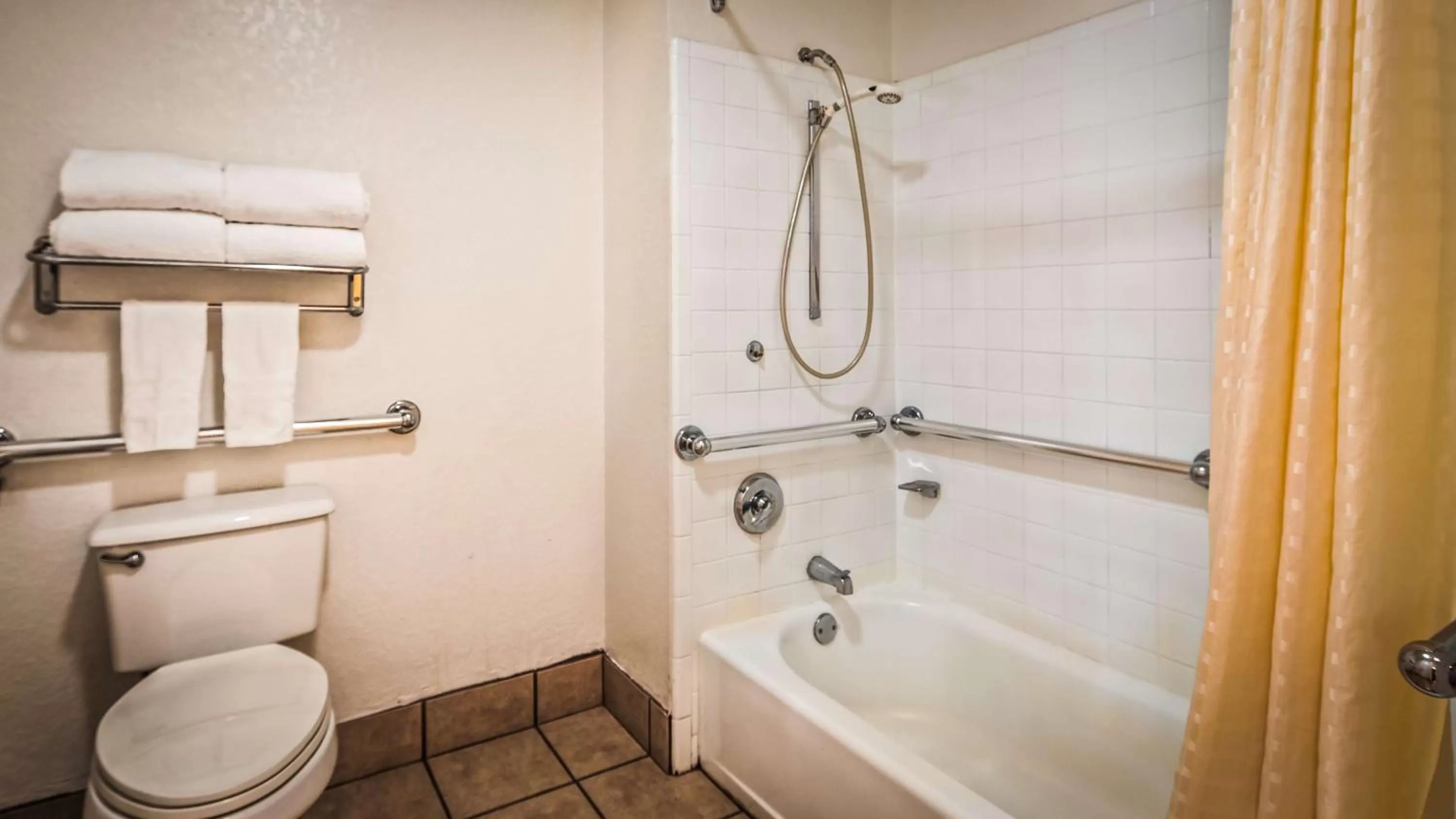 Shower in SureStay Hotel by Best Western Floresville