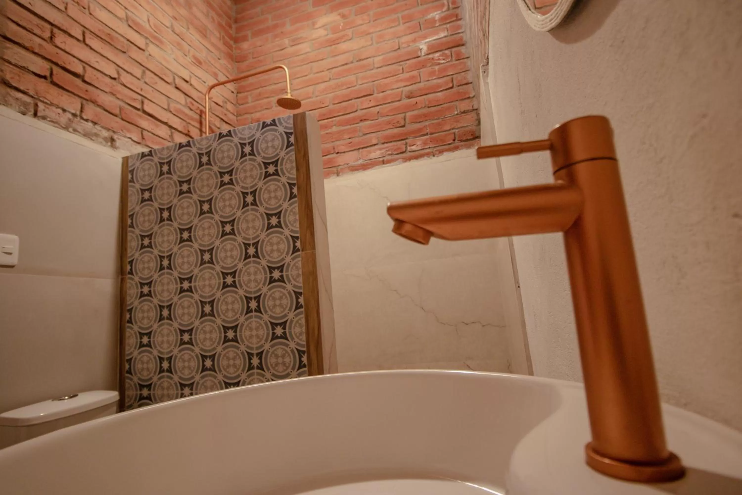 Bathroom in Rústic Hotel Quinta La Aurora