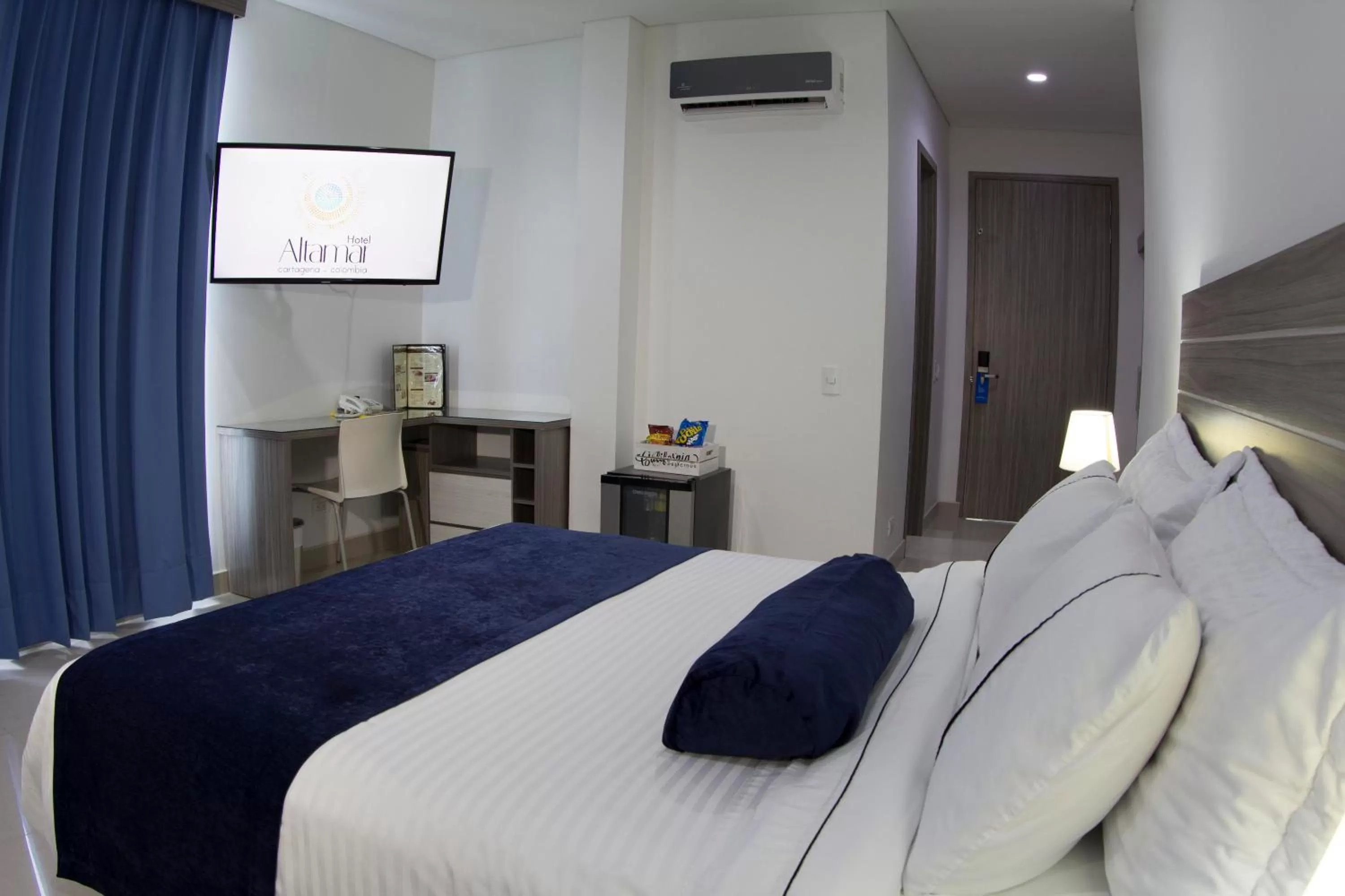 Bed in Hotel Altamar Cartagena