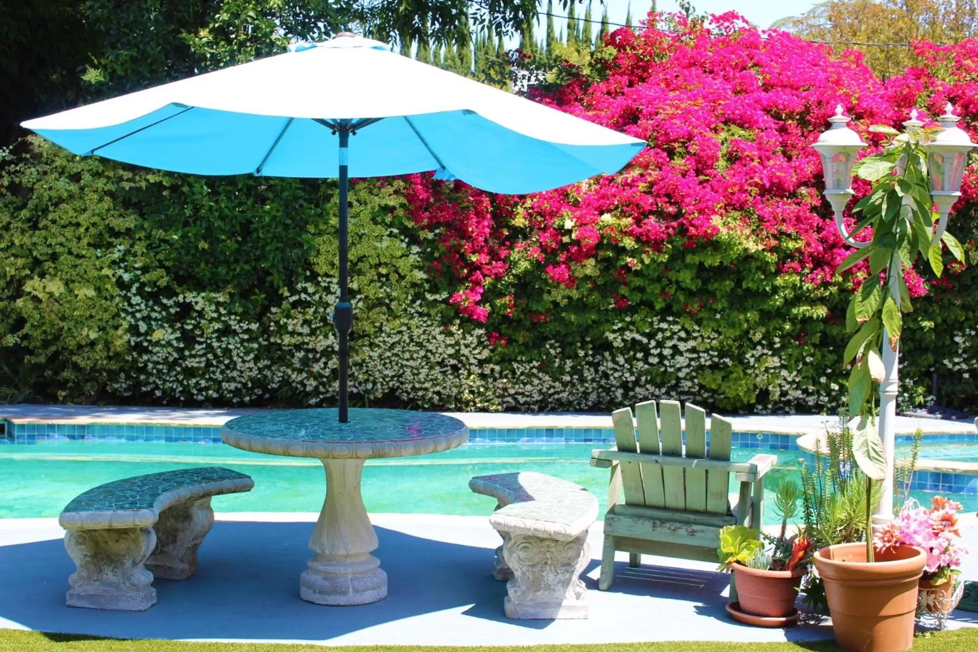 Patio in Sweet Dreams B&B LA