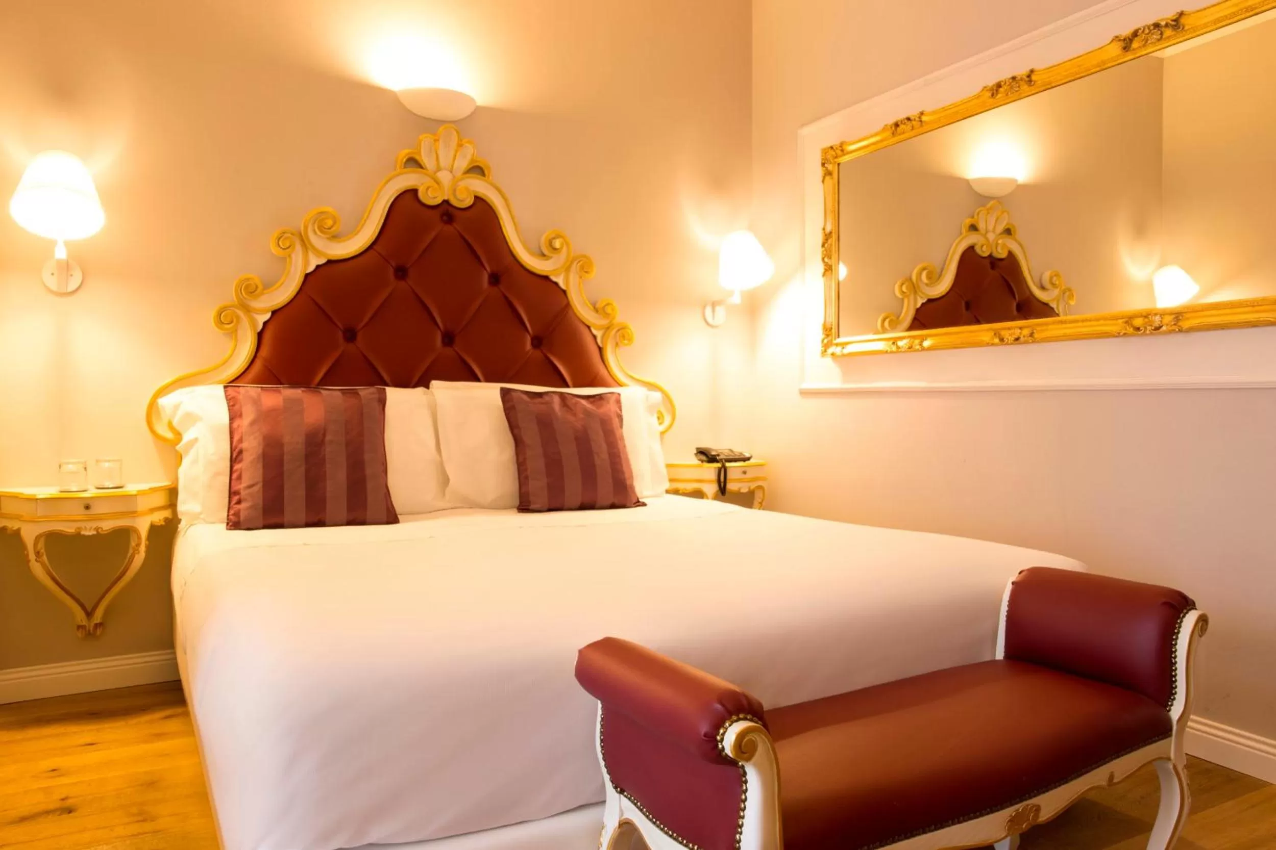 Bed in Art Hotel Villa Agape - Place of Charme