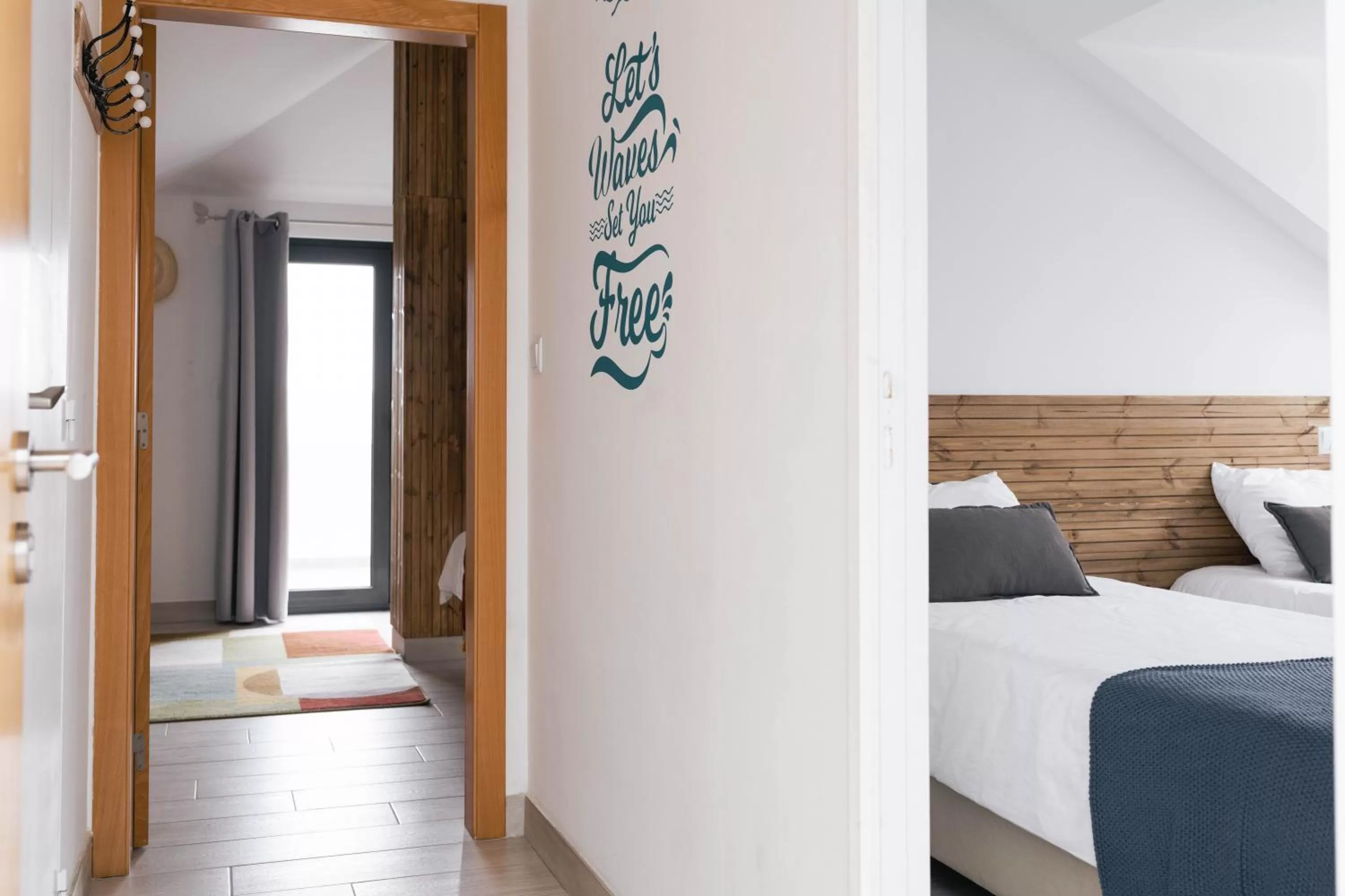 Bed in Ferrel Surf House