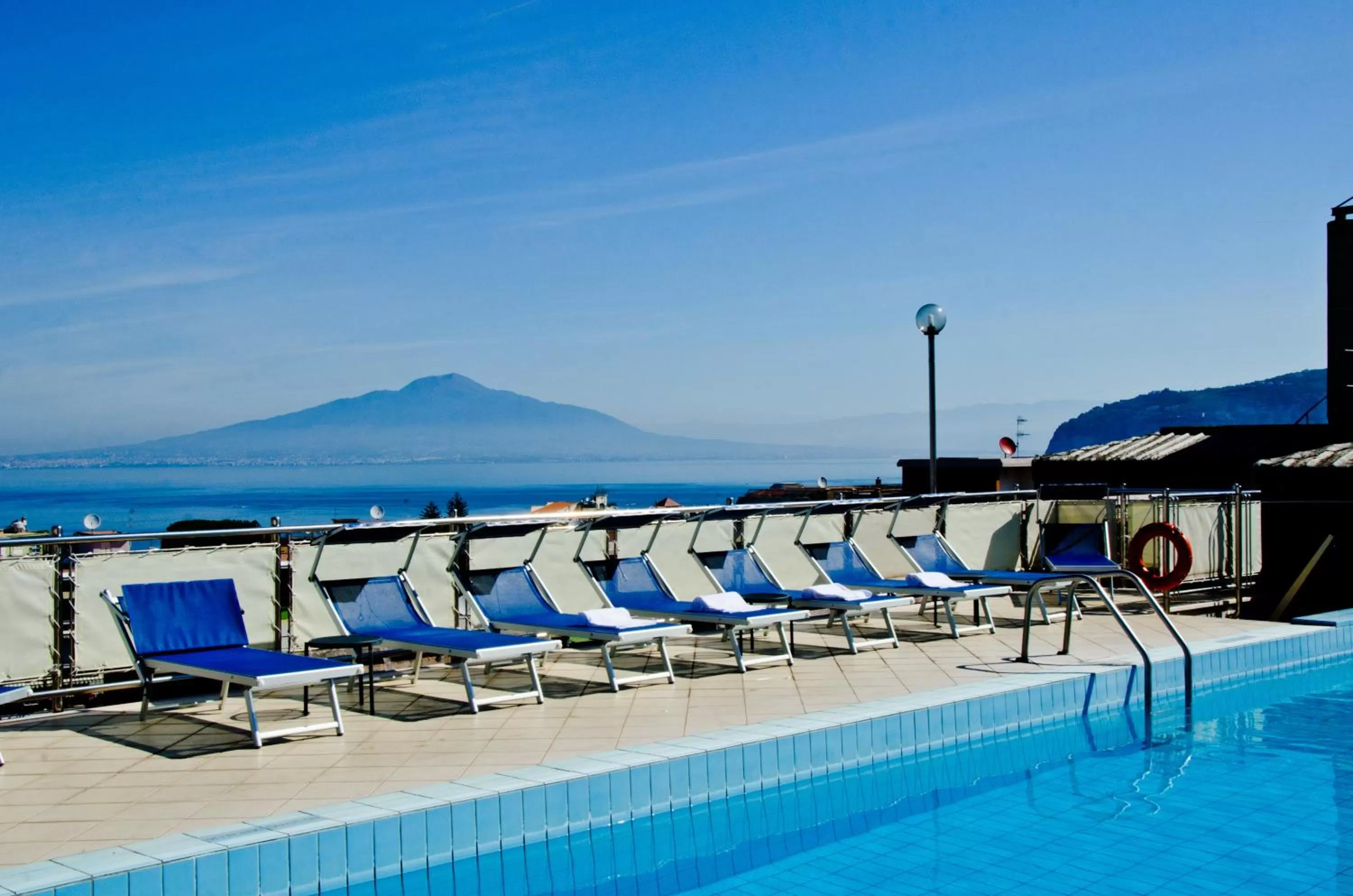 Pool view in Grand Hotel Cesare Augusto