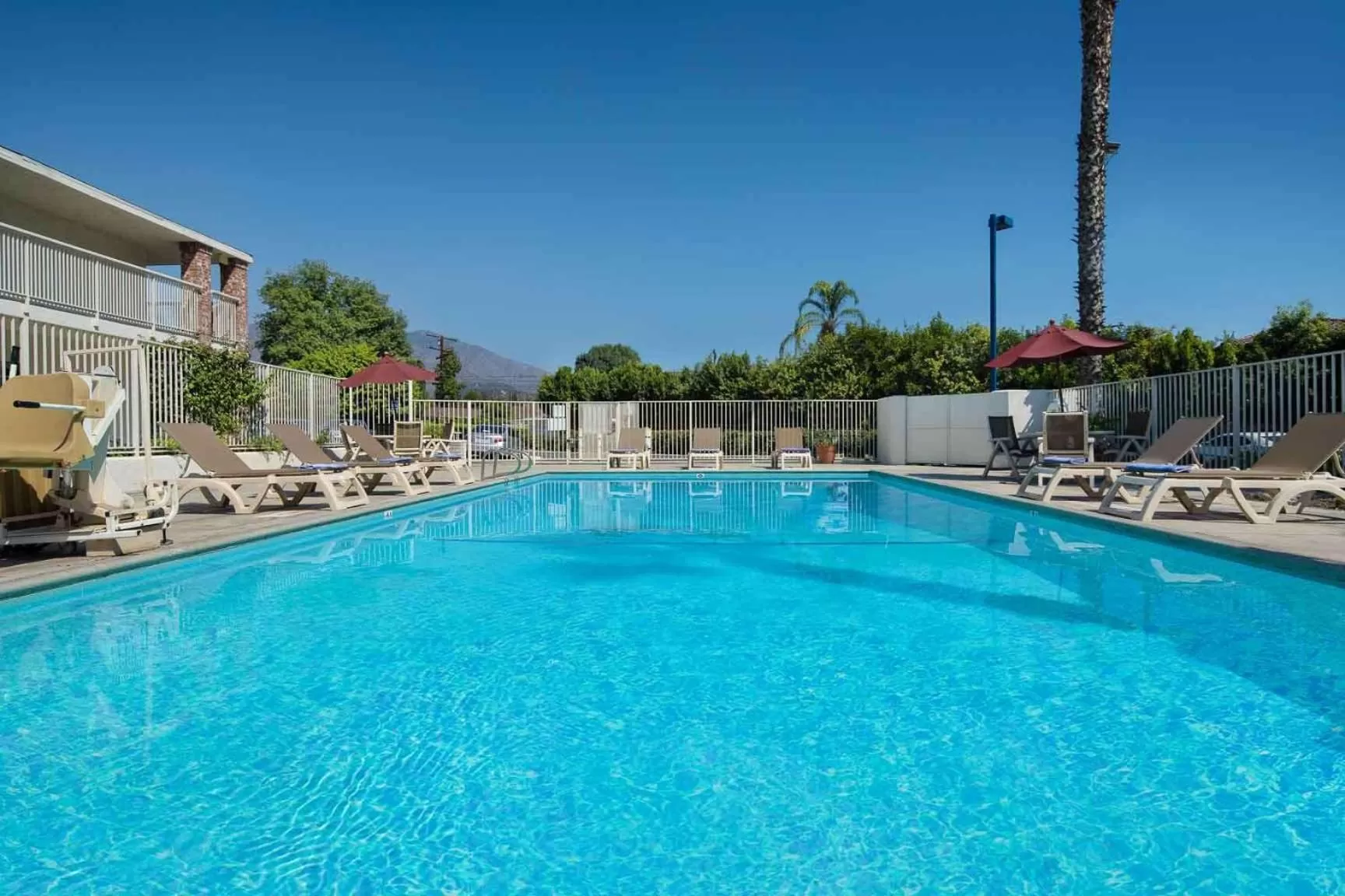 Pool view in Motel 6-Arcadia, CA - Los Angeles - Pasadena Area