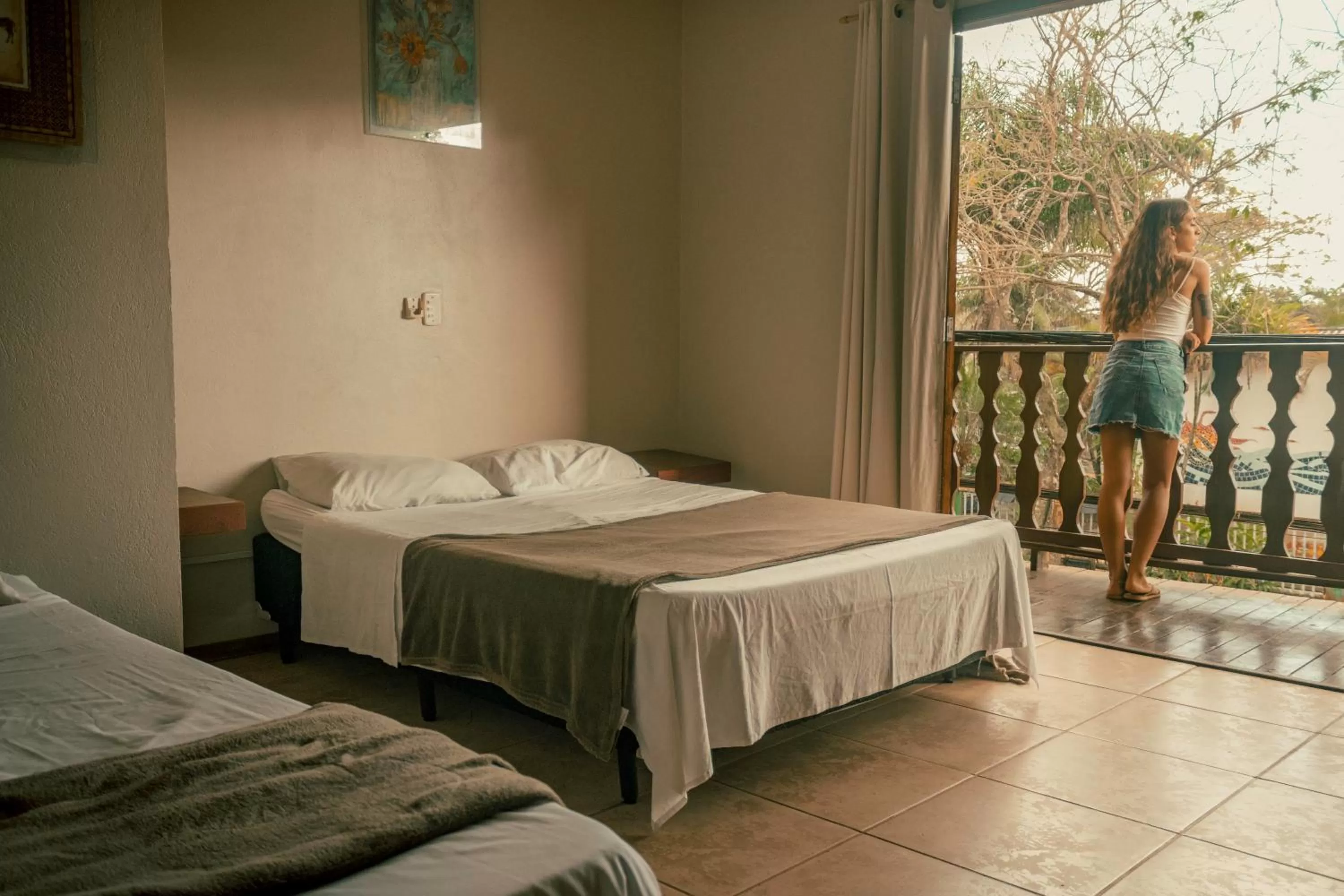 Bed in Pousada La Cabana