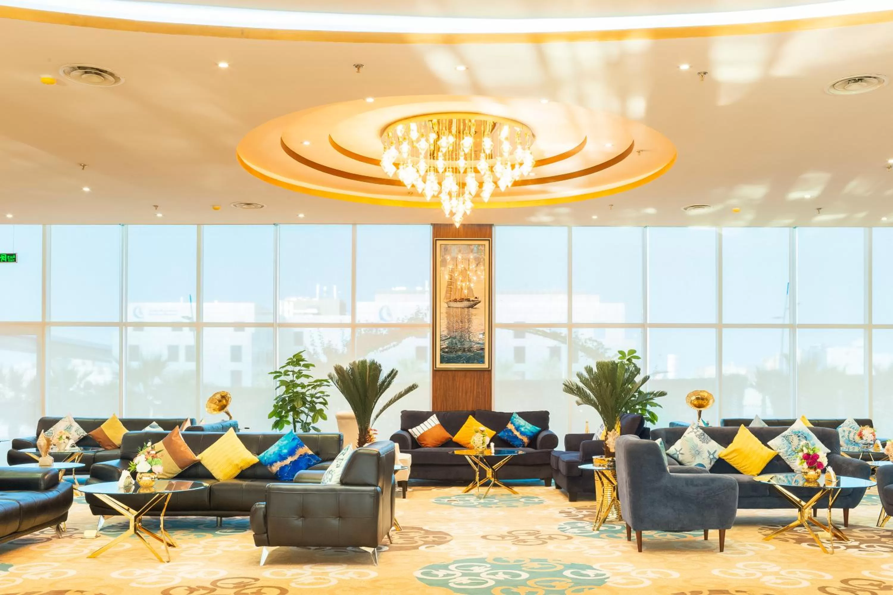 Lobby or reception in Golden Ship Hotel