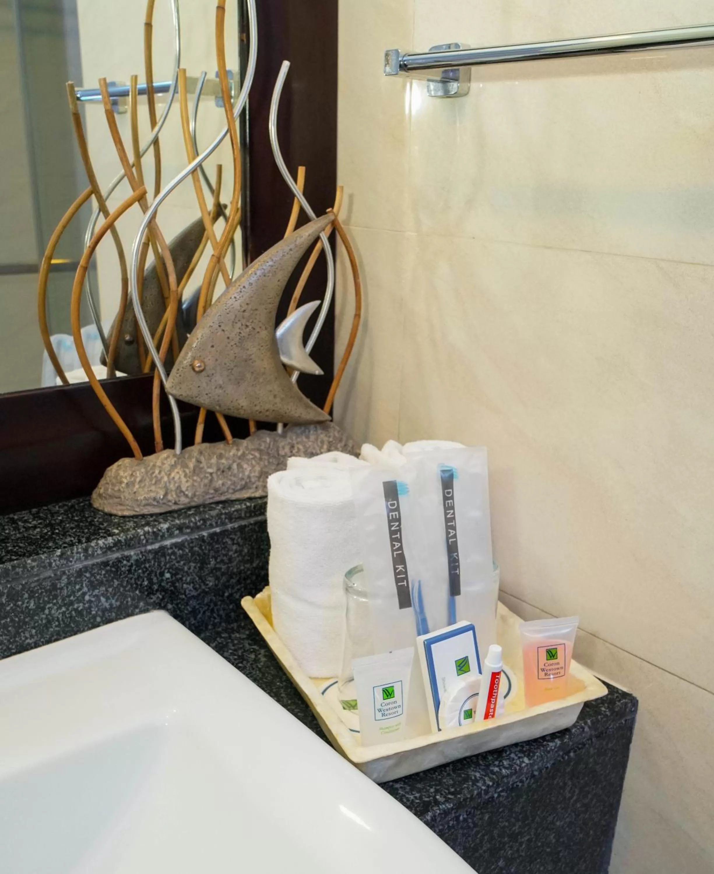 Bathroom, Bed in Coron Westown Resort