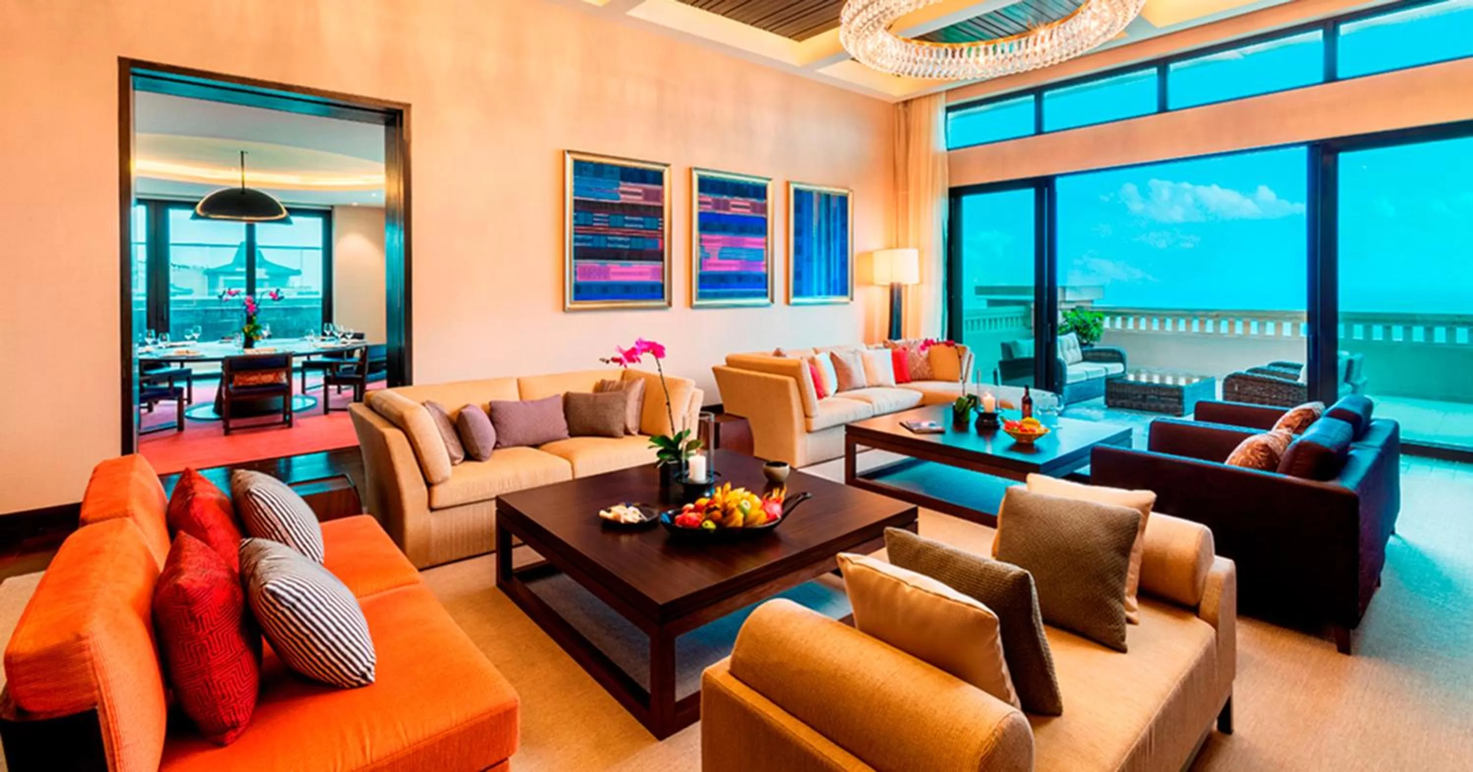 Living room in Raffles Hainan Clear Water Bay