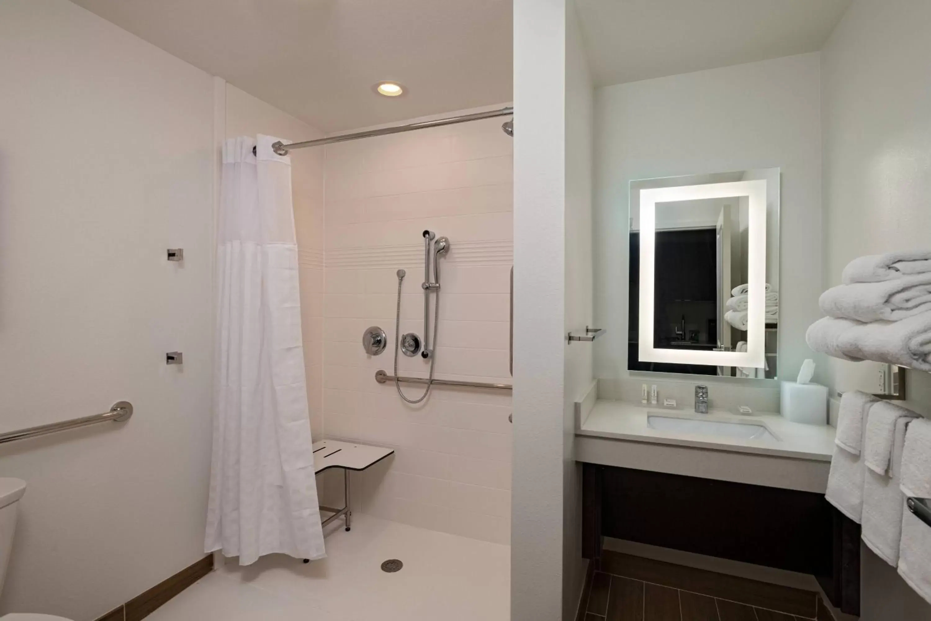 Studio with Two Queen Beds and Roll-in Shower - Mobility Accessible in TownePlace Suites San Antonio Northwest at The RIM Studio with Two Queen Beds and Roll-in Shower - Mobility Accessible in TownePlace Suites San Antonio Northwest at The RIM
