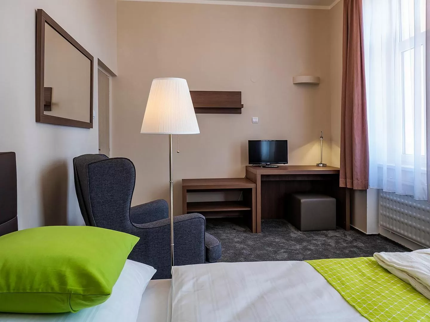 Bedroom, TV/Entertainment Center in Hotel Olympia Česká Lípa