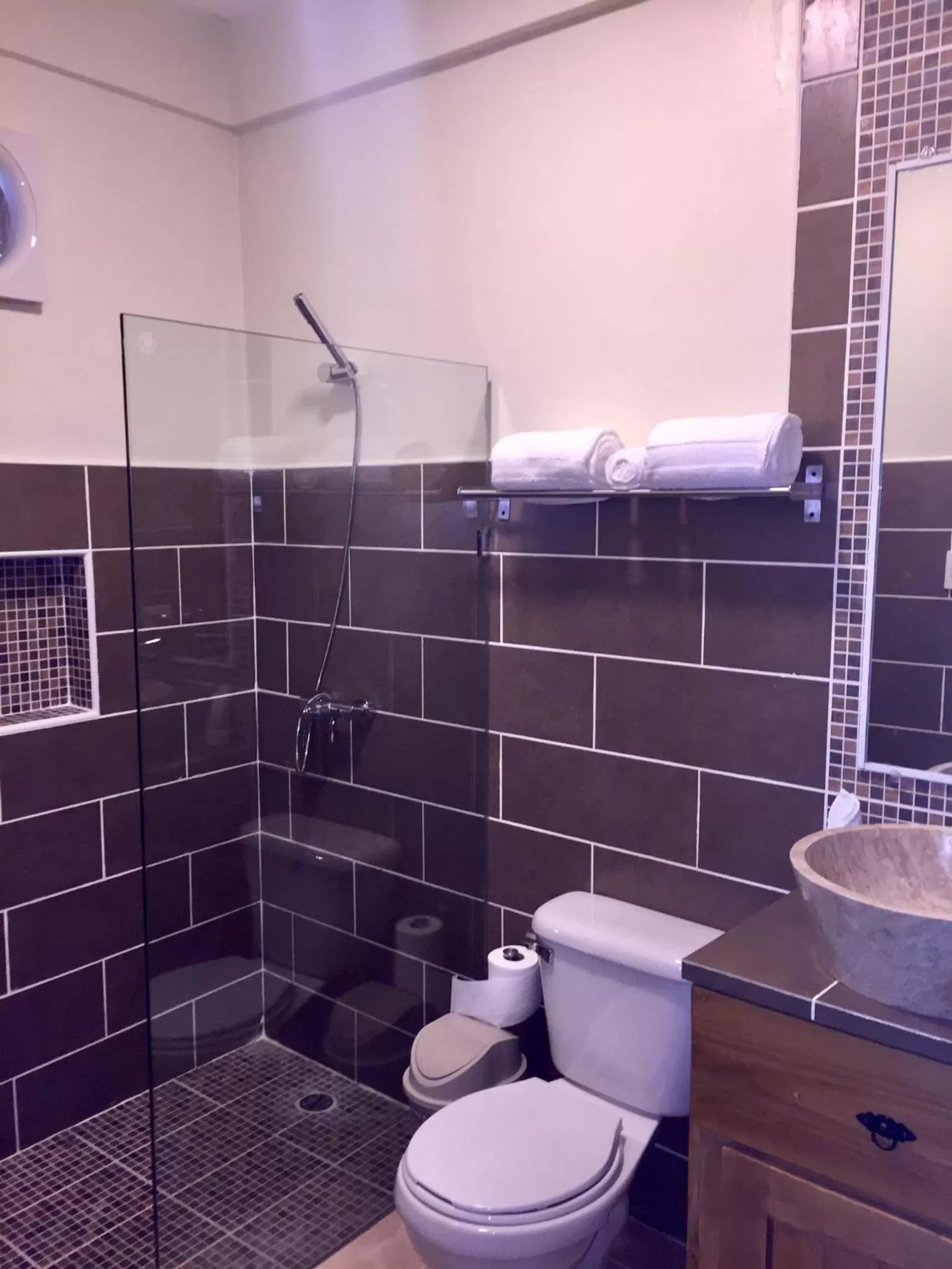 Bathroom in Hotel Yamilí