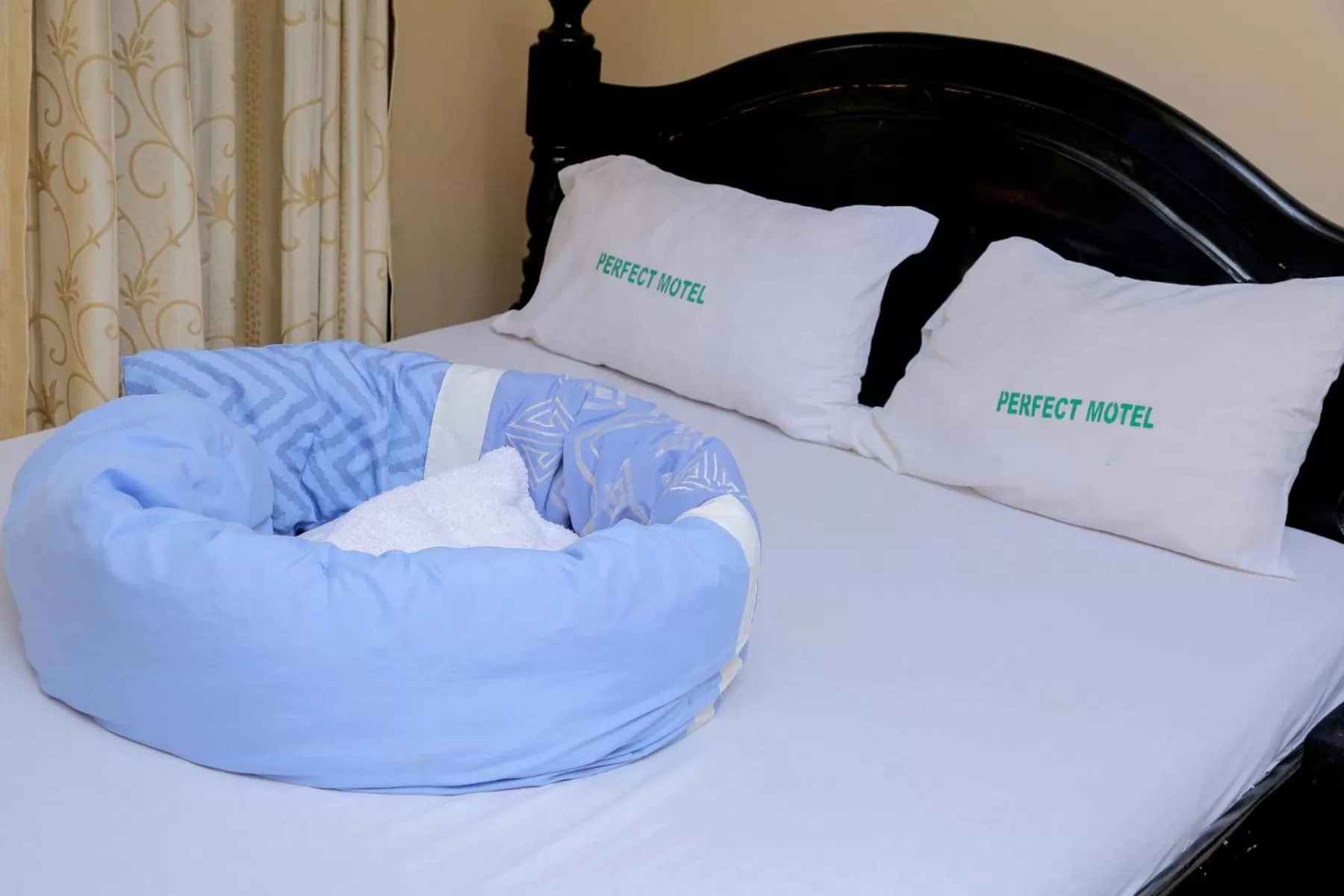 Bed in Perfect Motel