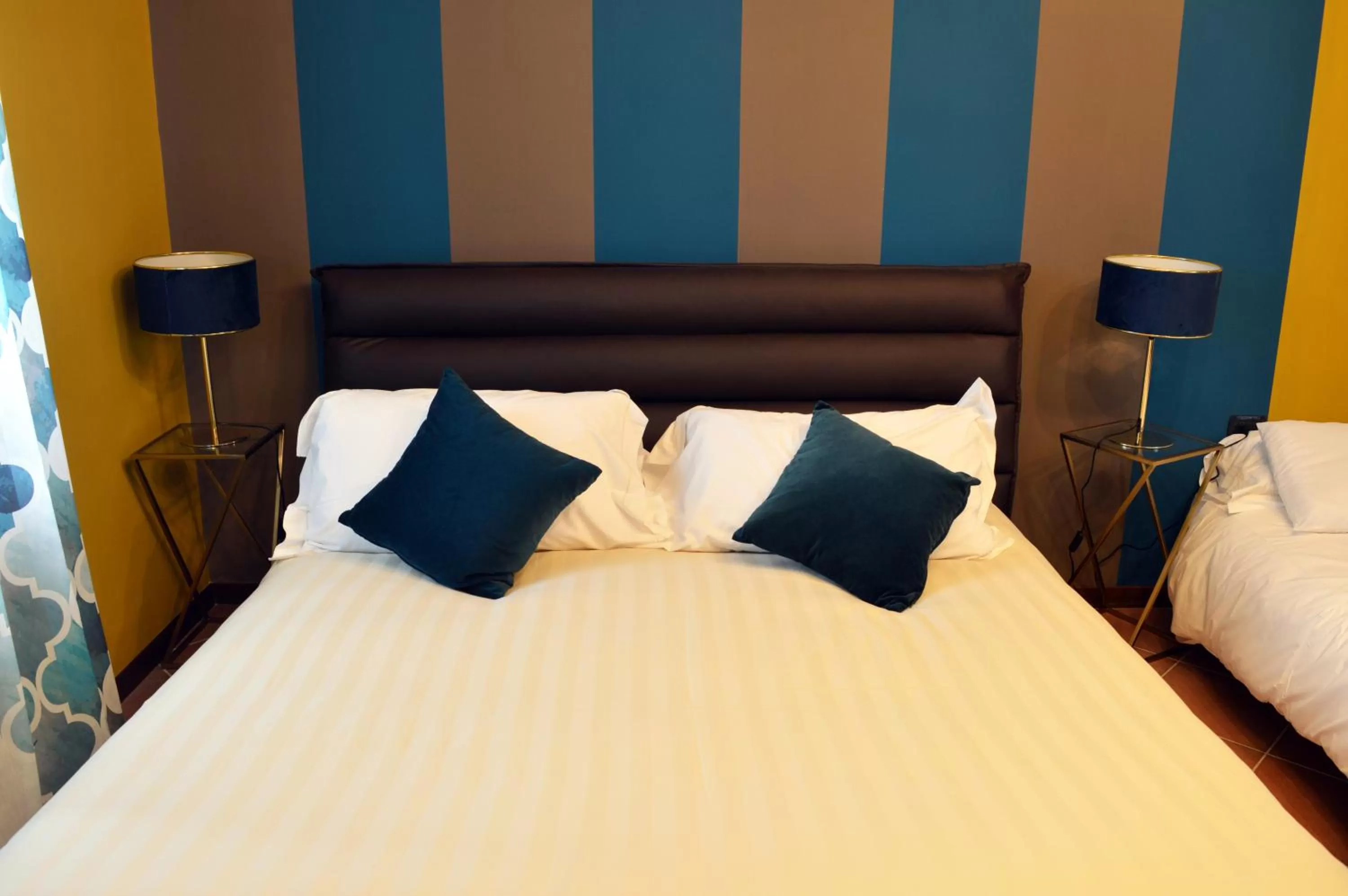 Bed in Panoramic Villa Garassino - country rooms and fine restaurant