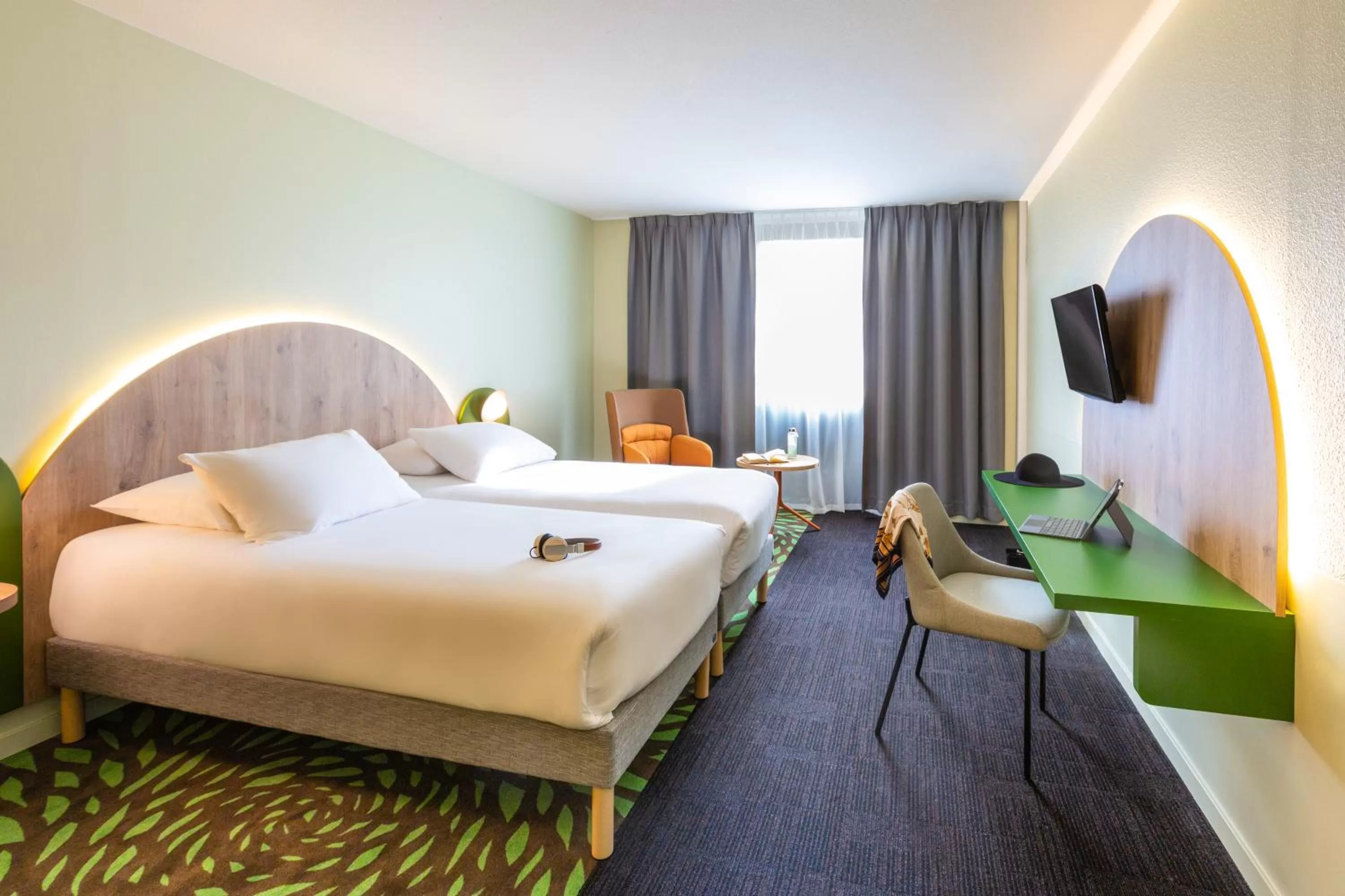 Bed in Ibis Styles Arlon Porte du Luxembourg