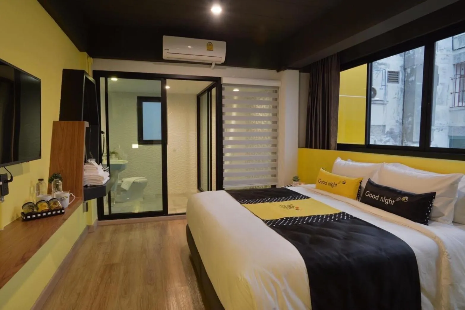 Bed in The Hive Chiang Mai Hotel