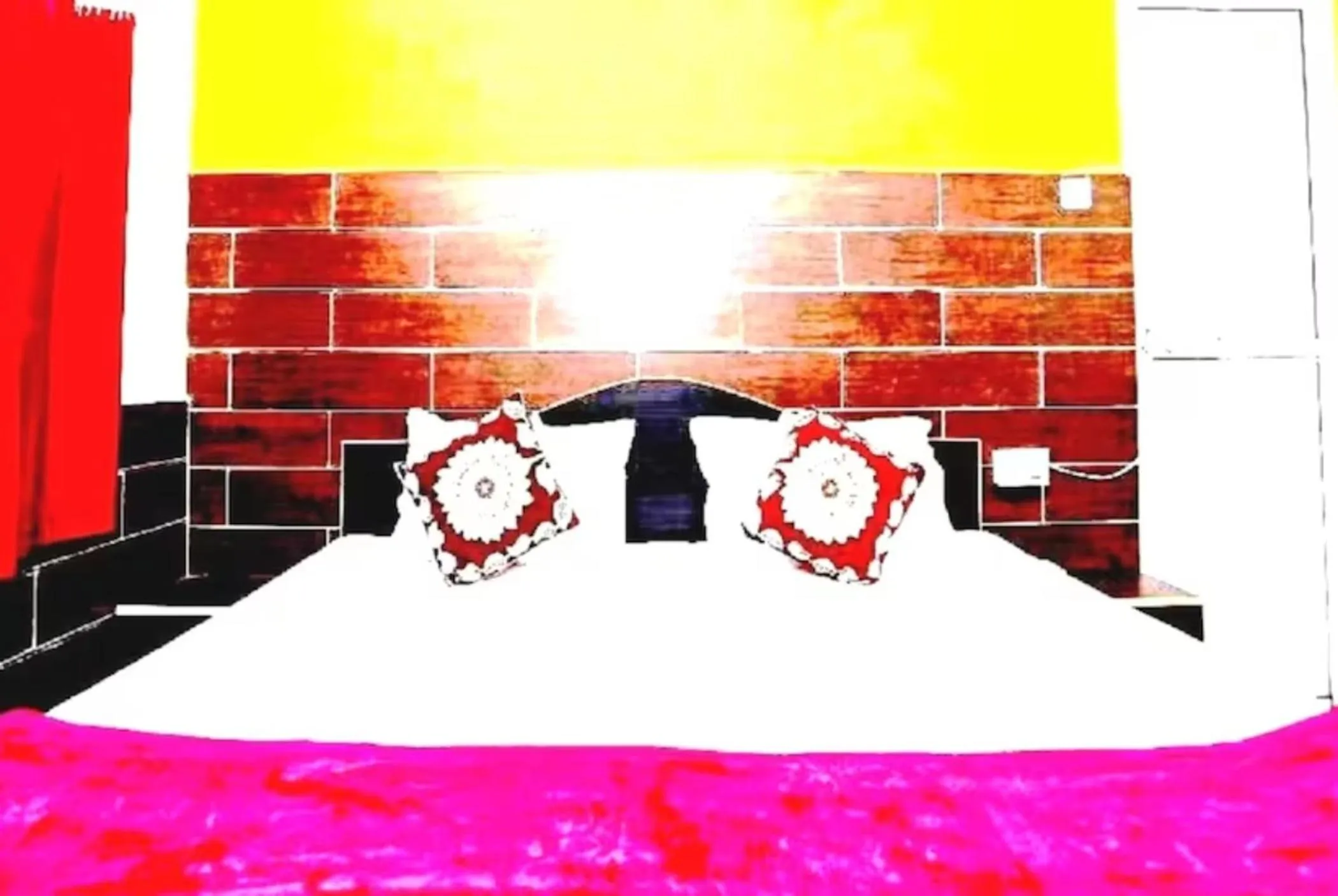 Bed in Goroomgo New Ashiyana Palace Varanasi