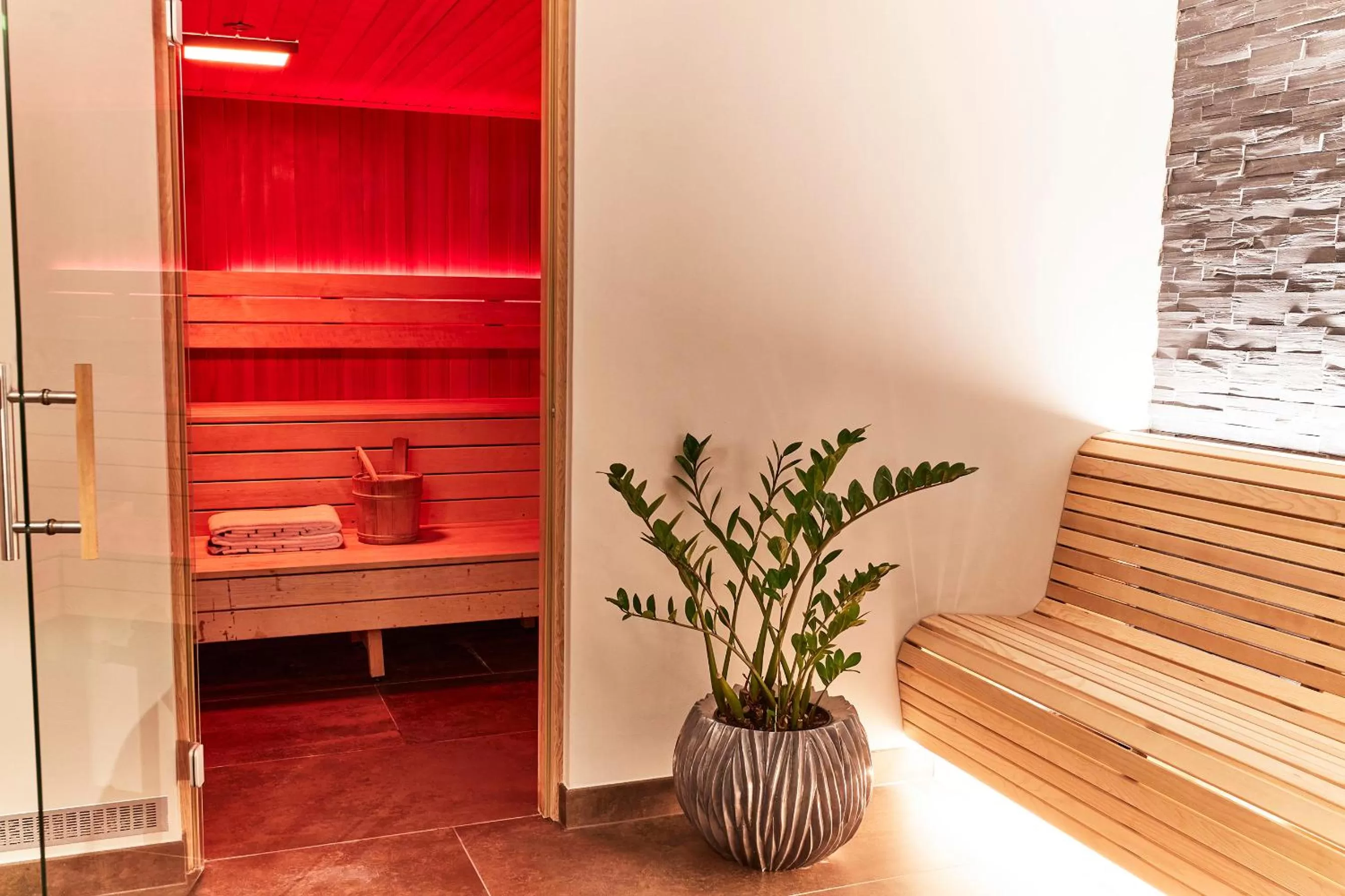 Sauna in Steigenberger Hotel Herrenhof