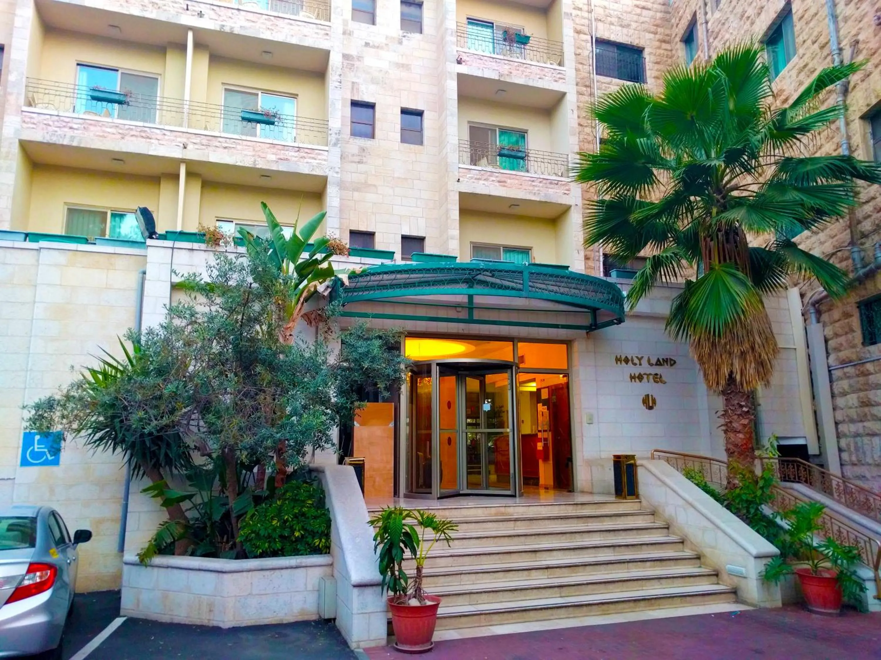 Facade/entrance in Holy Land Hotel