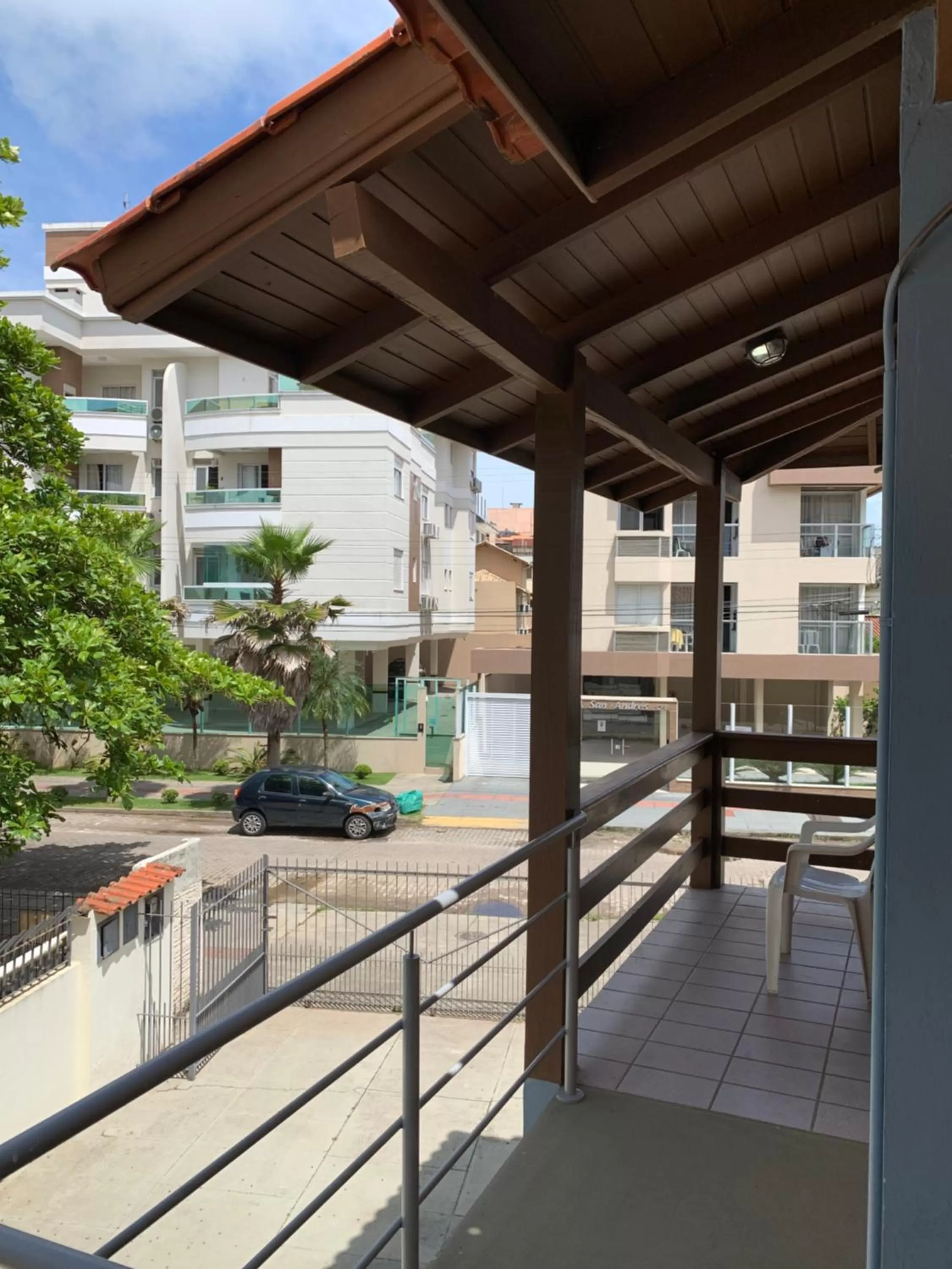 Balcony/Terrace in Beach House Floripa - Sunset