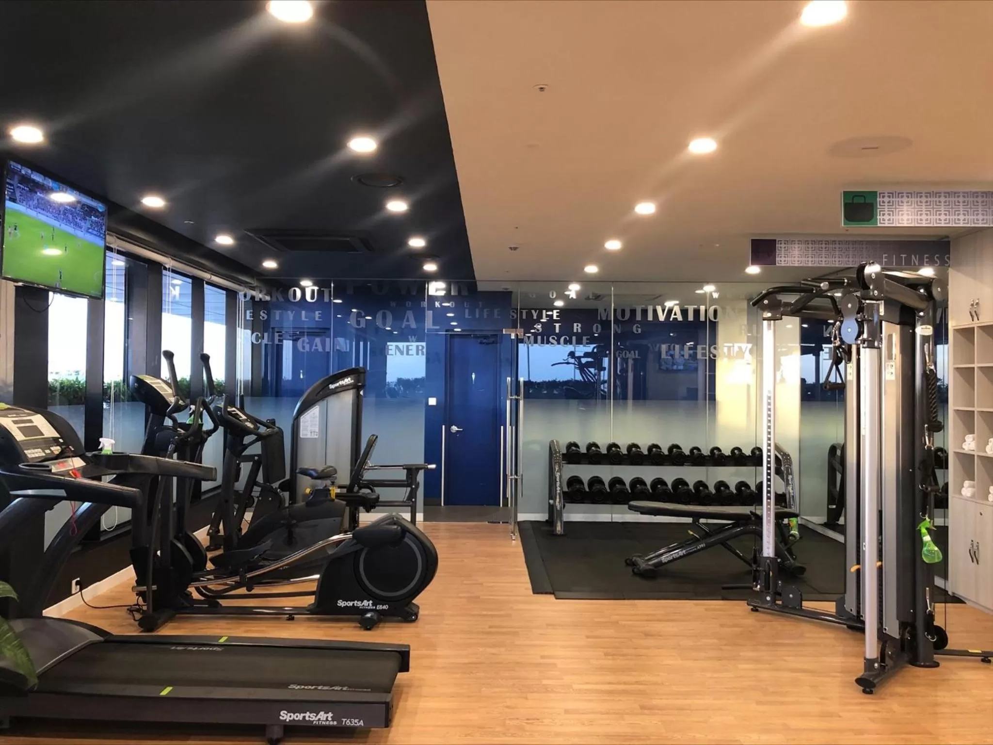 Fitness centre/facilities in GRANFERTE Phnom Penh Hotel