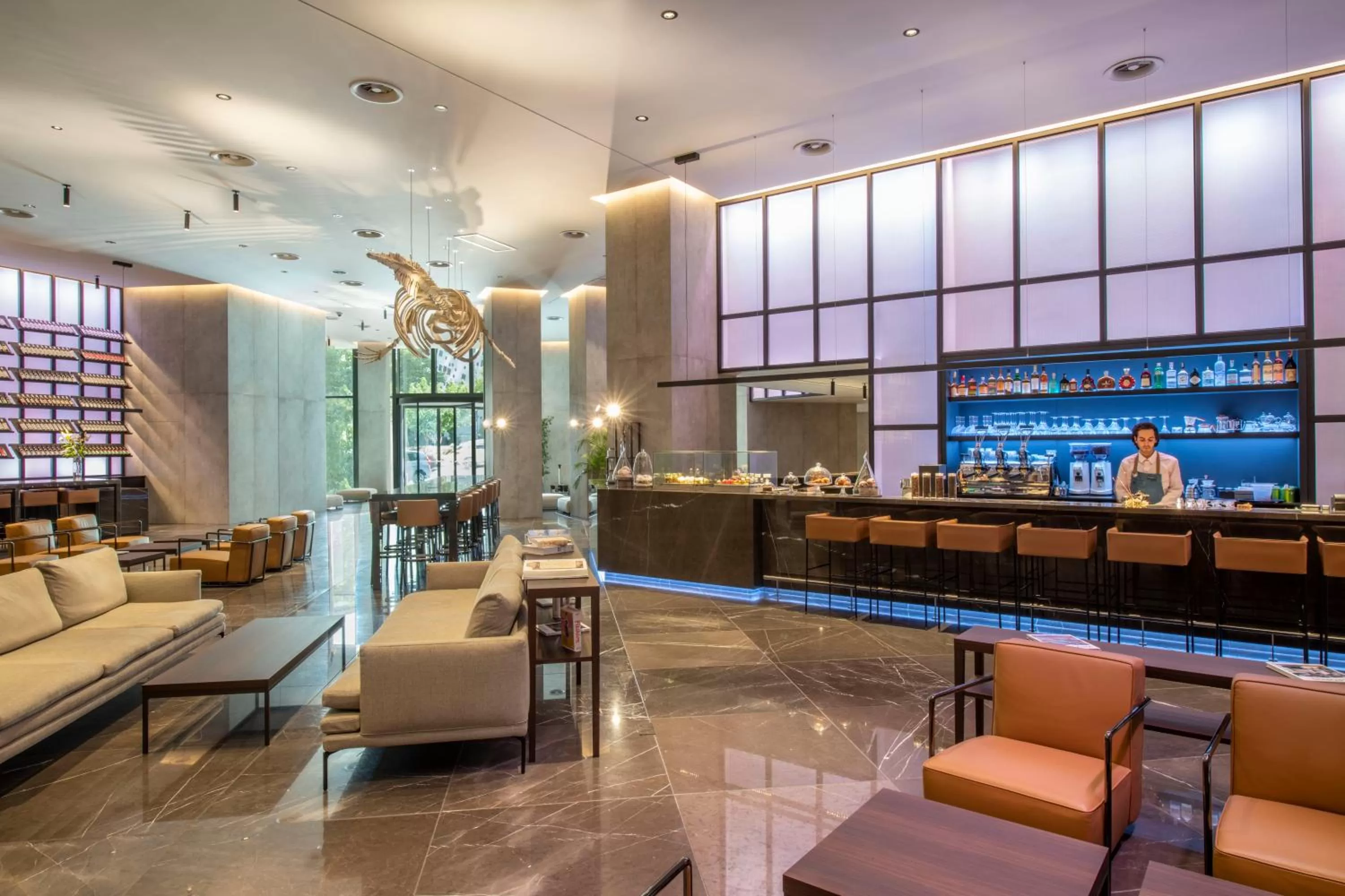 Lounge or bar in Pullman Tbilisi Axis Towers