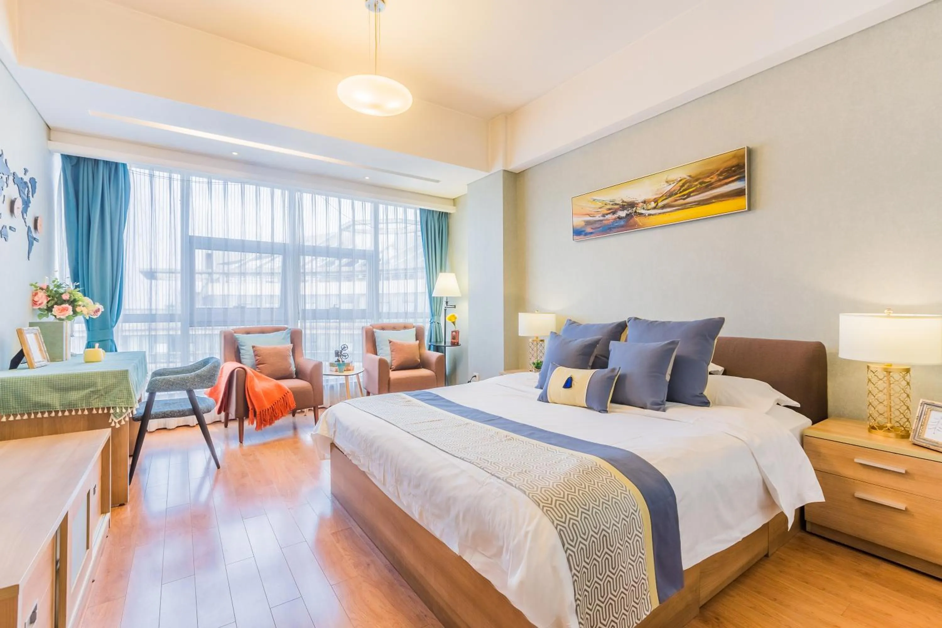 Bed in Westlake 7 Service Apartment