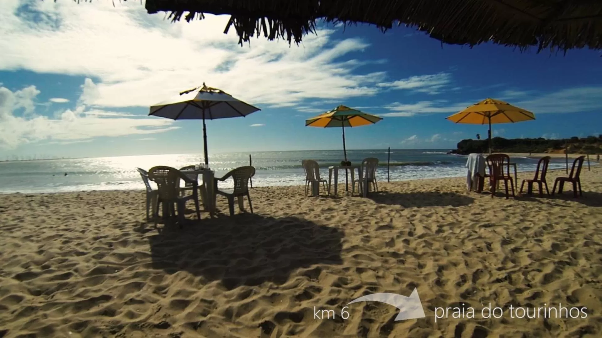 Text overlay, Beach in Pousada Recanto da Praia