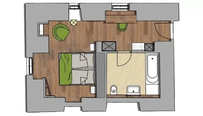 Floor Plan in Das Schloss an der Eisenstrasse