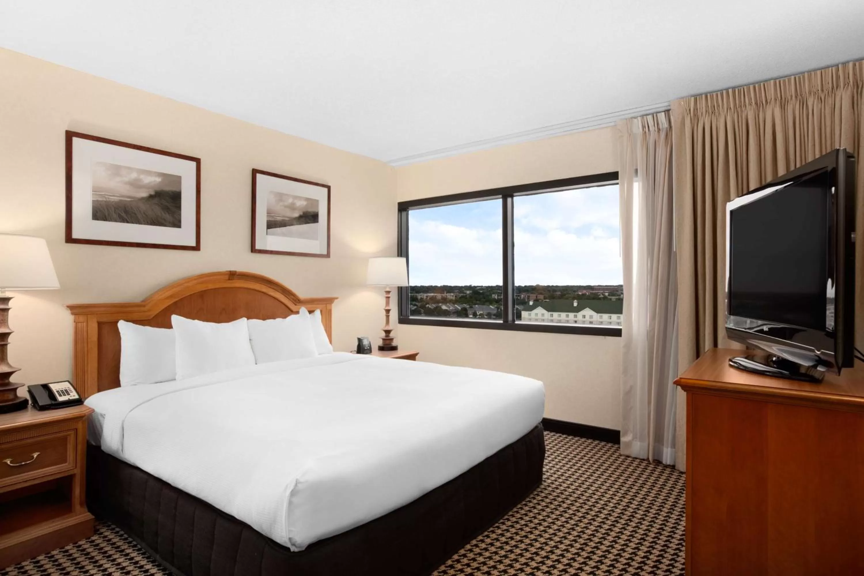 One-Bedroom King Suite - Hearing Accessible and Roll In Shower in Hilton Suites Chicago/Oakbrook Terrace