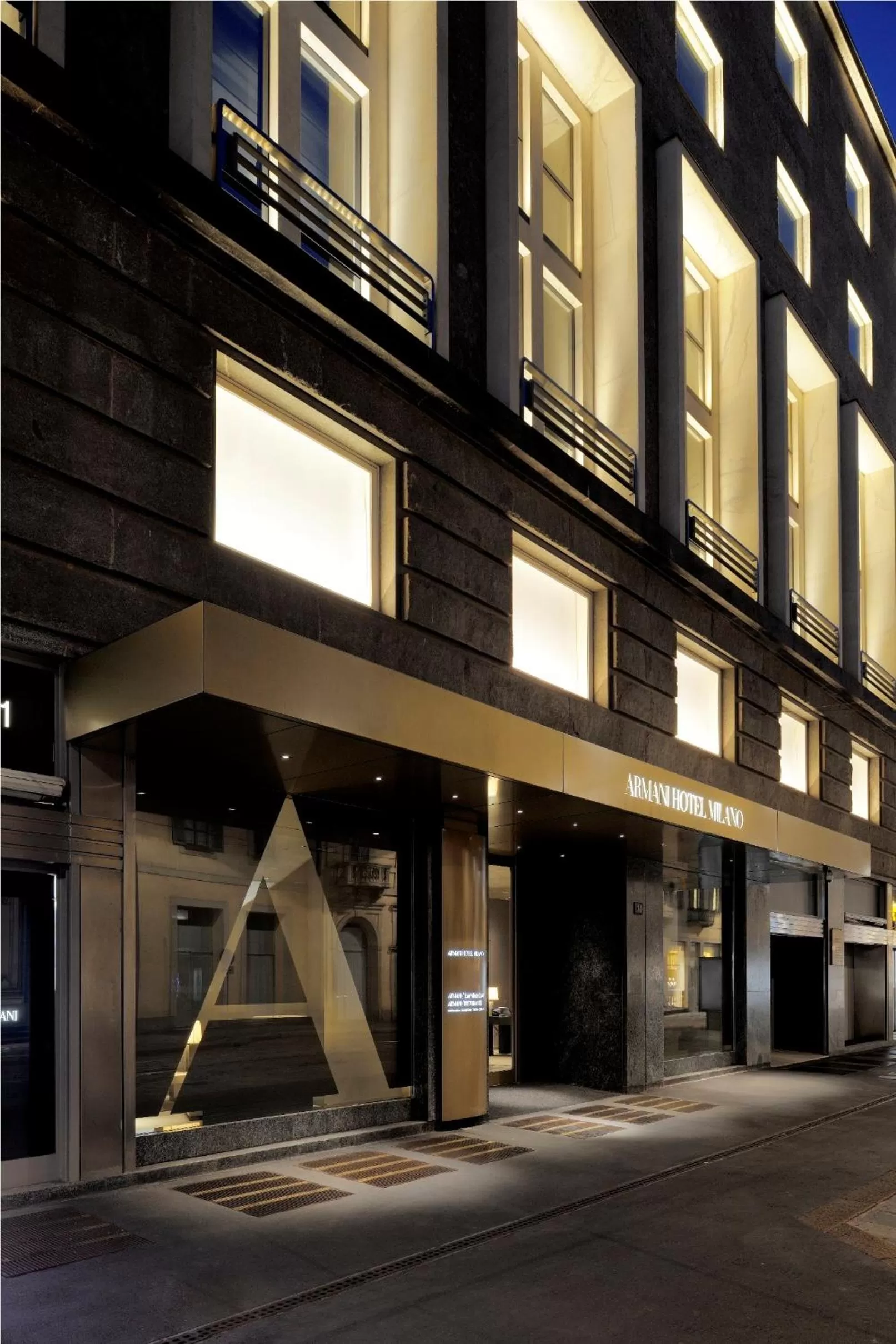 Facade/entrance in Armani Hotel Milano