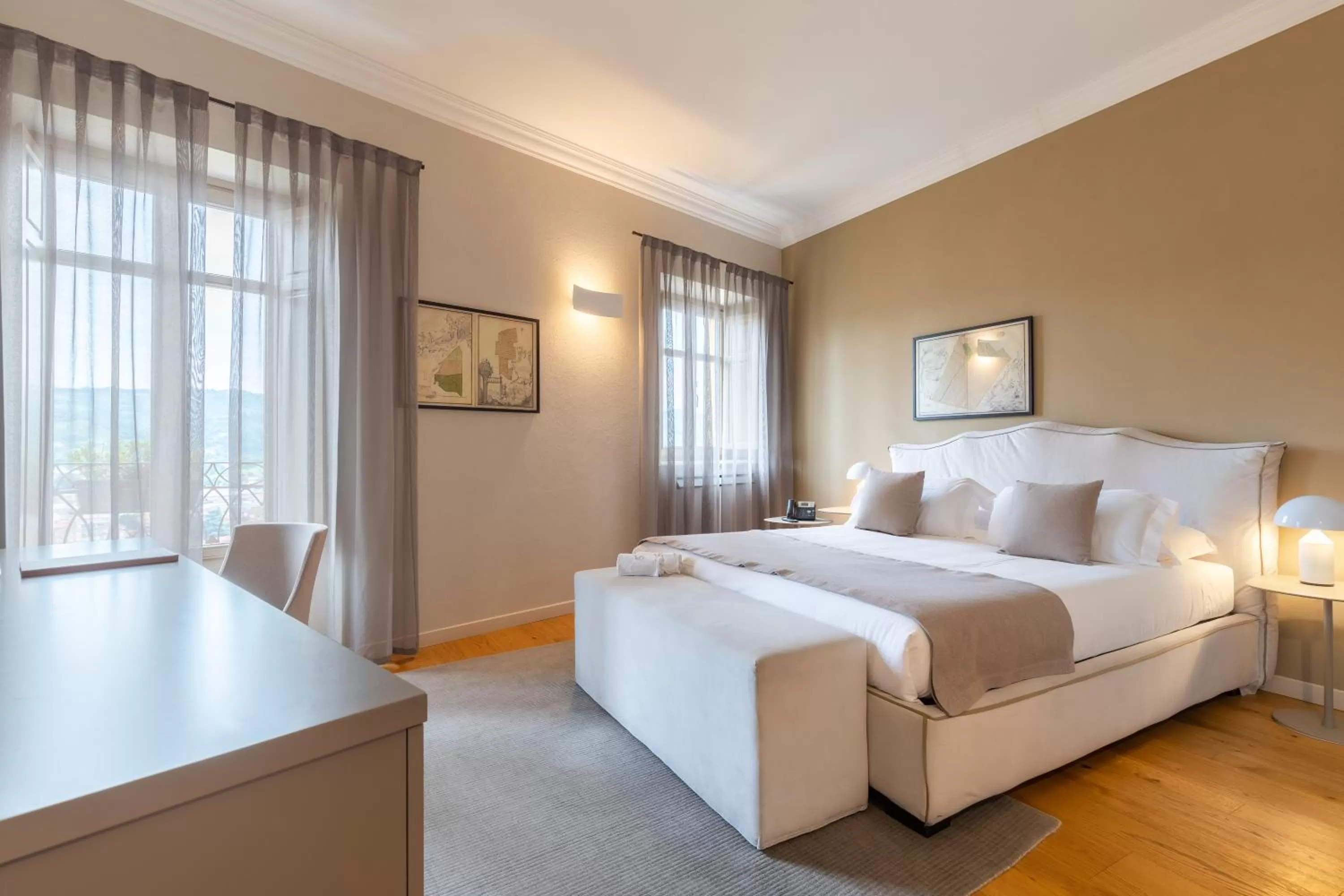 Bed in Relais Villa del Borgo