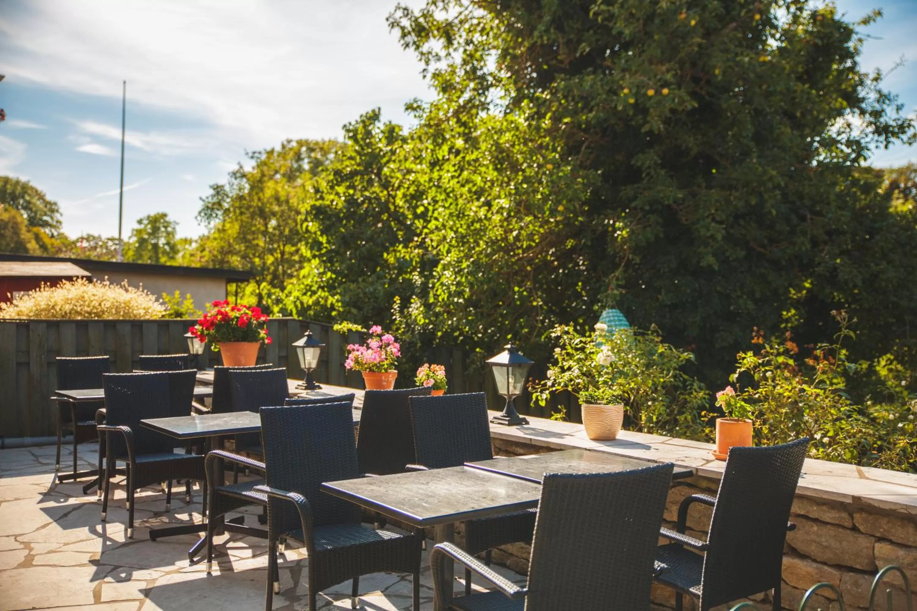 Patio in Hotell Breda Blick