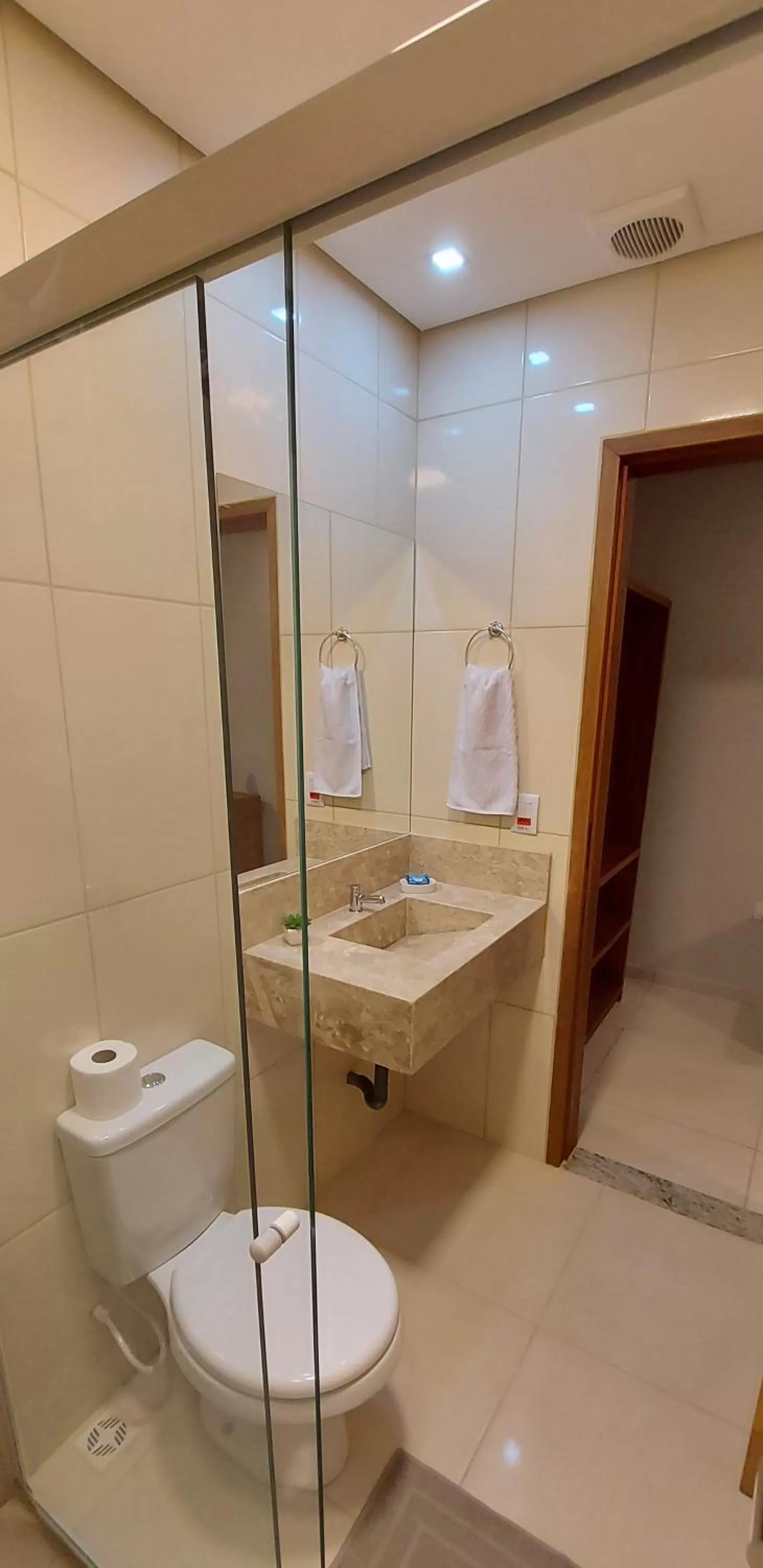 Bathroom in Pousada das Saíras