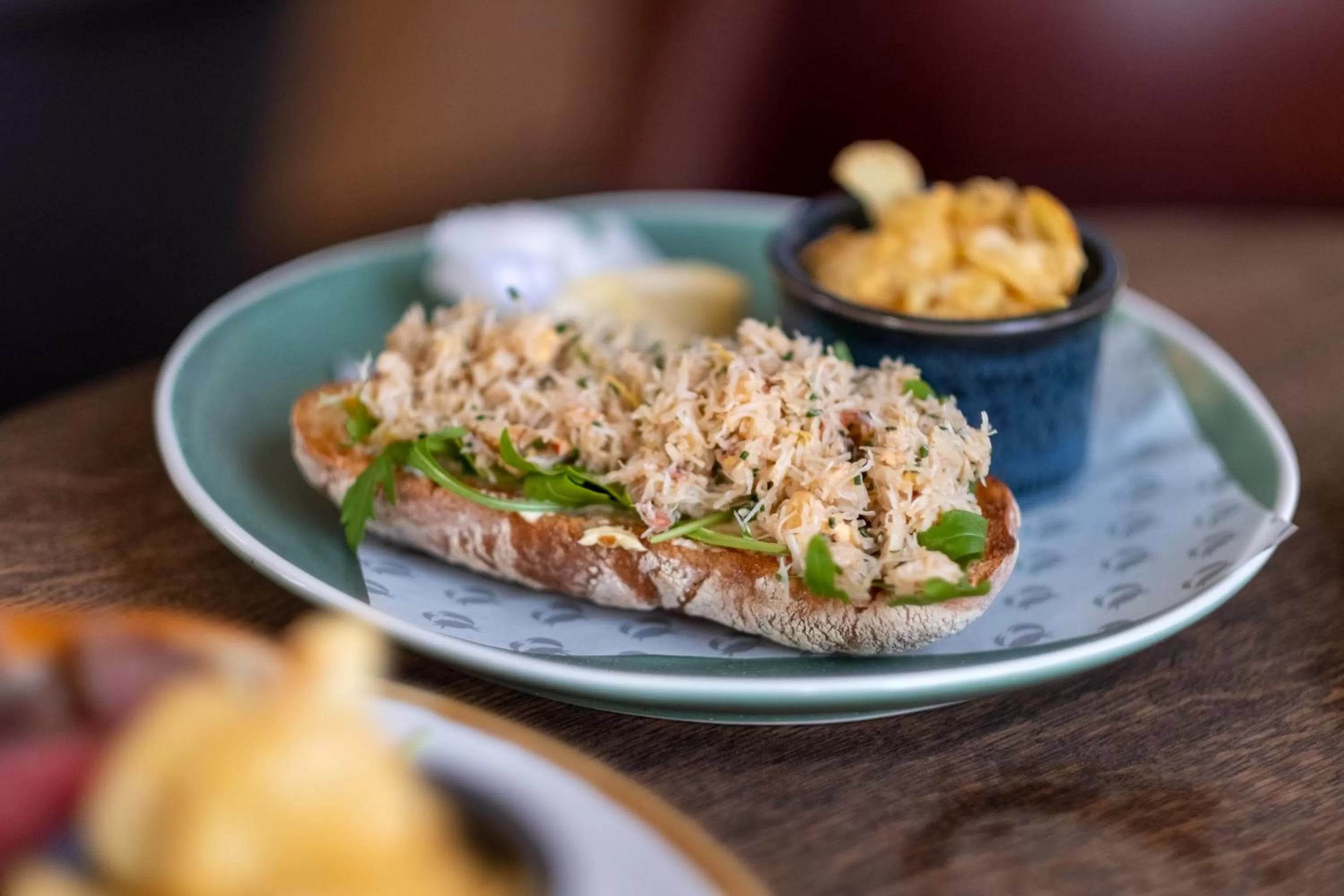 Food close-up in Fowey Hall Hotel