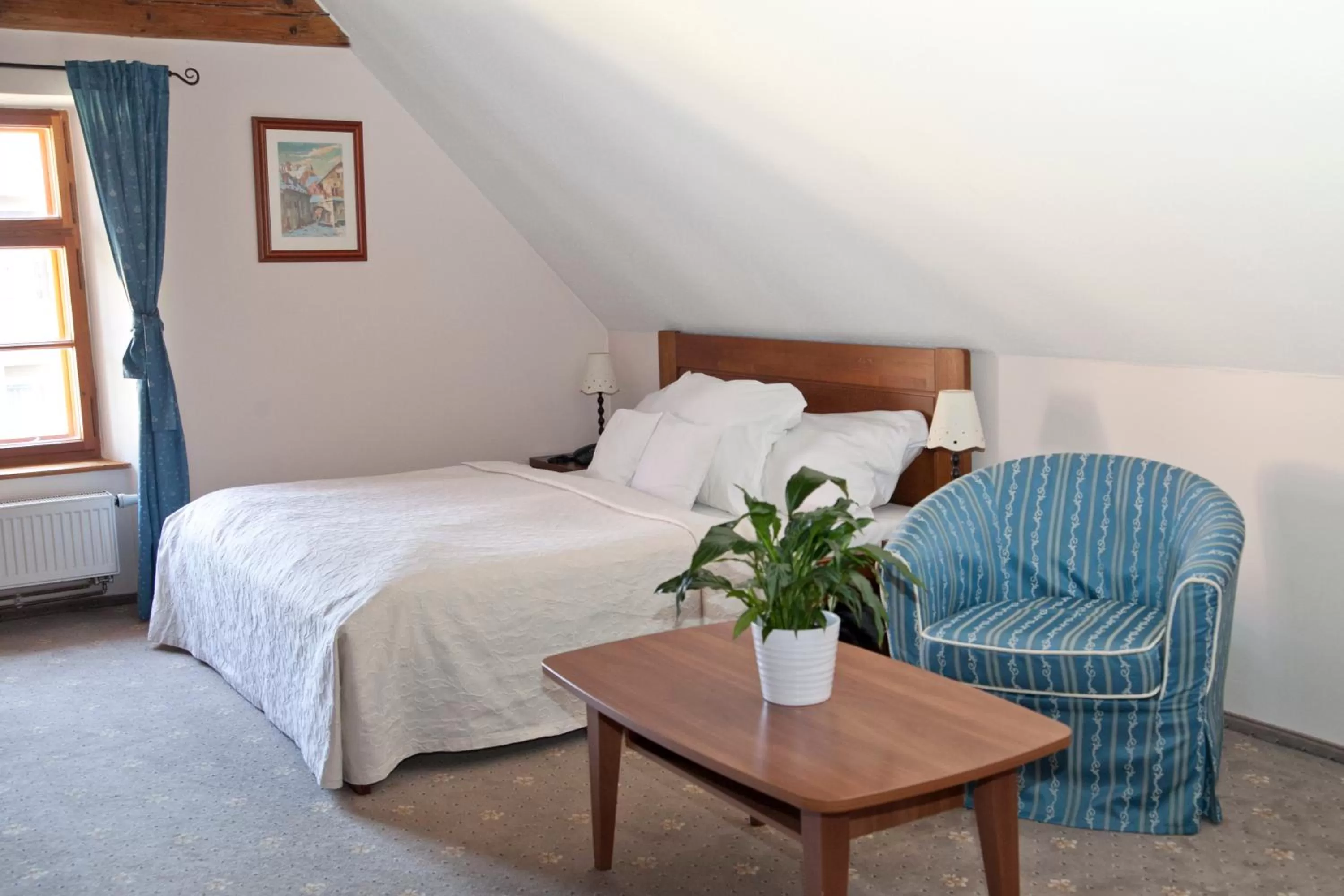 Bed in Hotel U Zlatého Lva