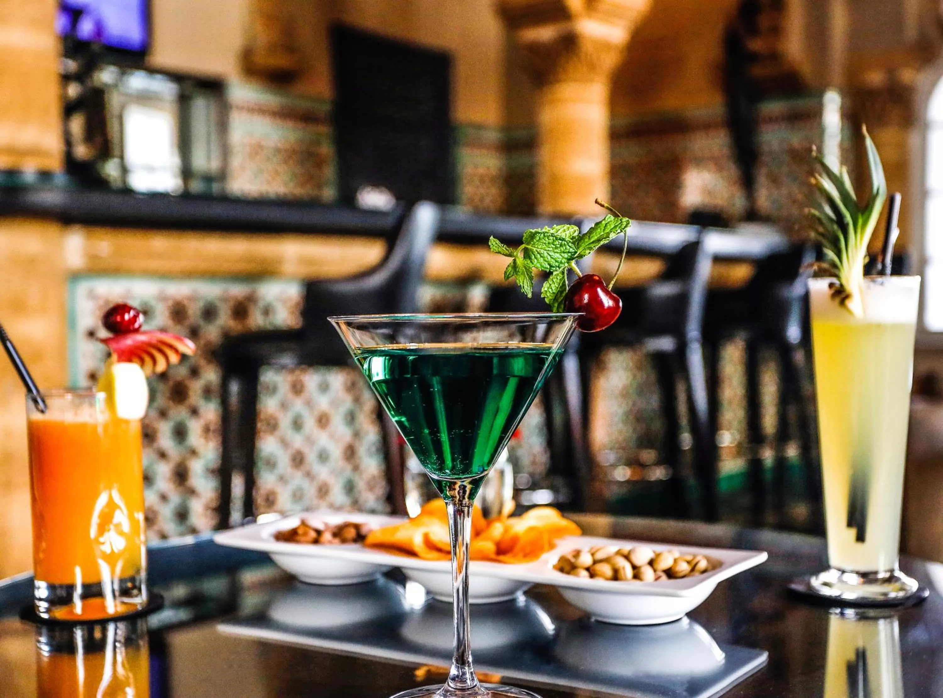 Food and drinks in La Tour Hassan Palace