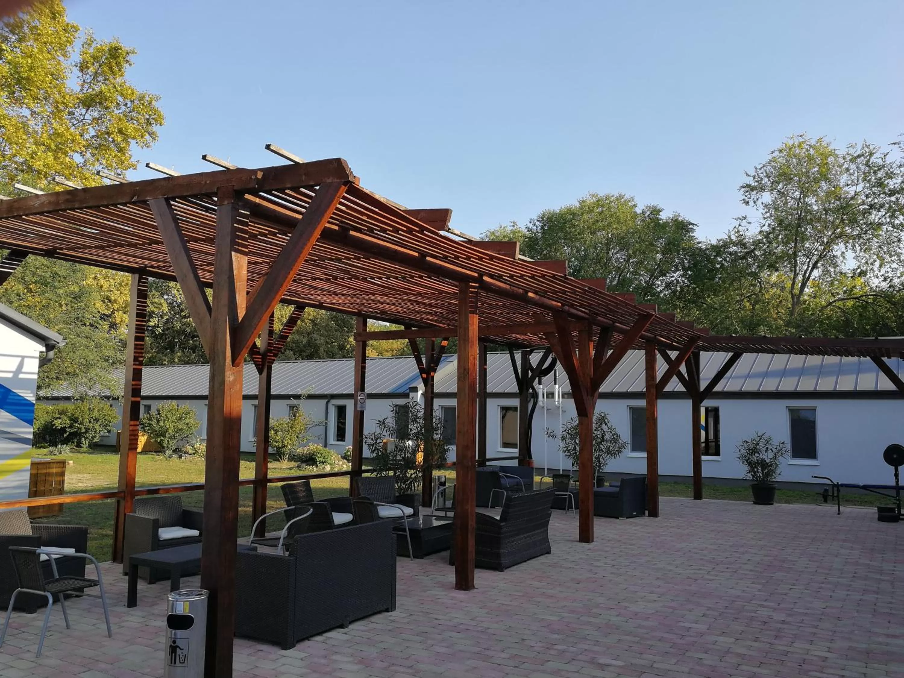 Patio in Tiszaliget Apartman és Szálló