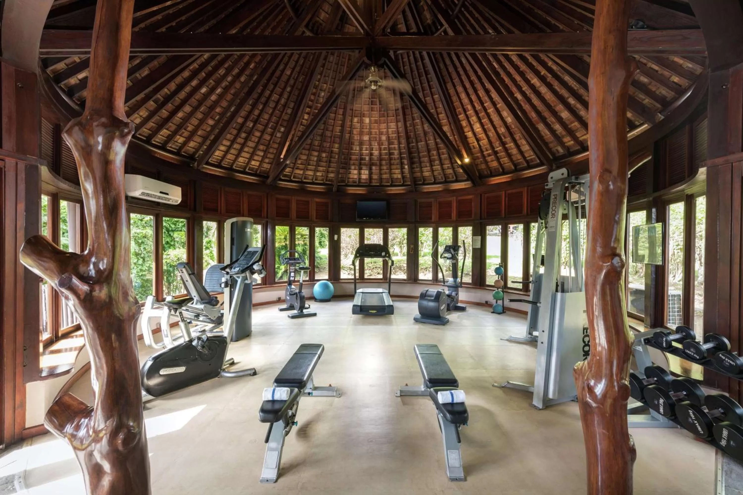 Fitness centre/facilities in Hilton Moorea Lagoon Resort & Spa