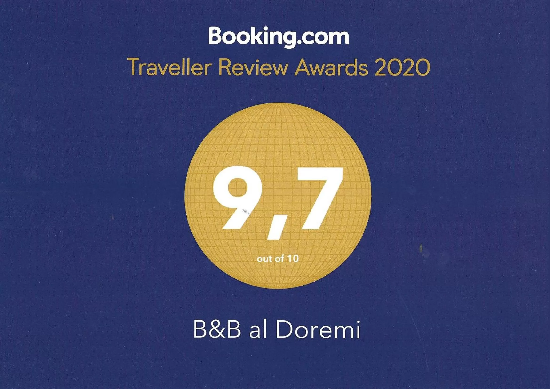 Certificate/Award in B&B al Doremi