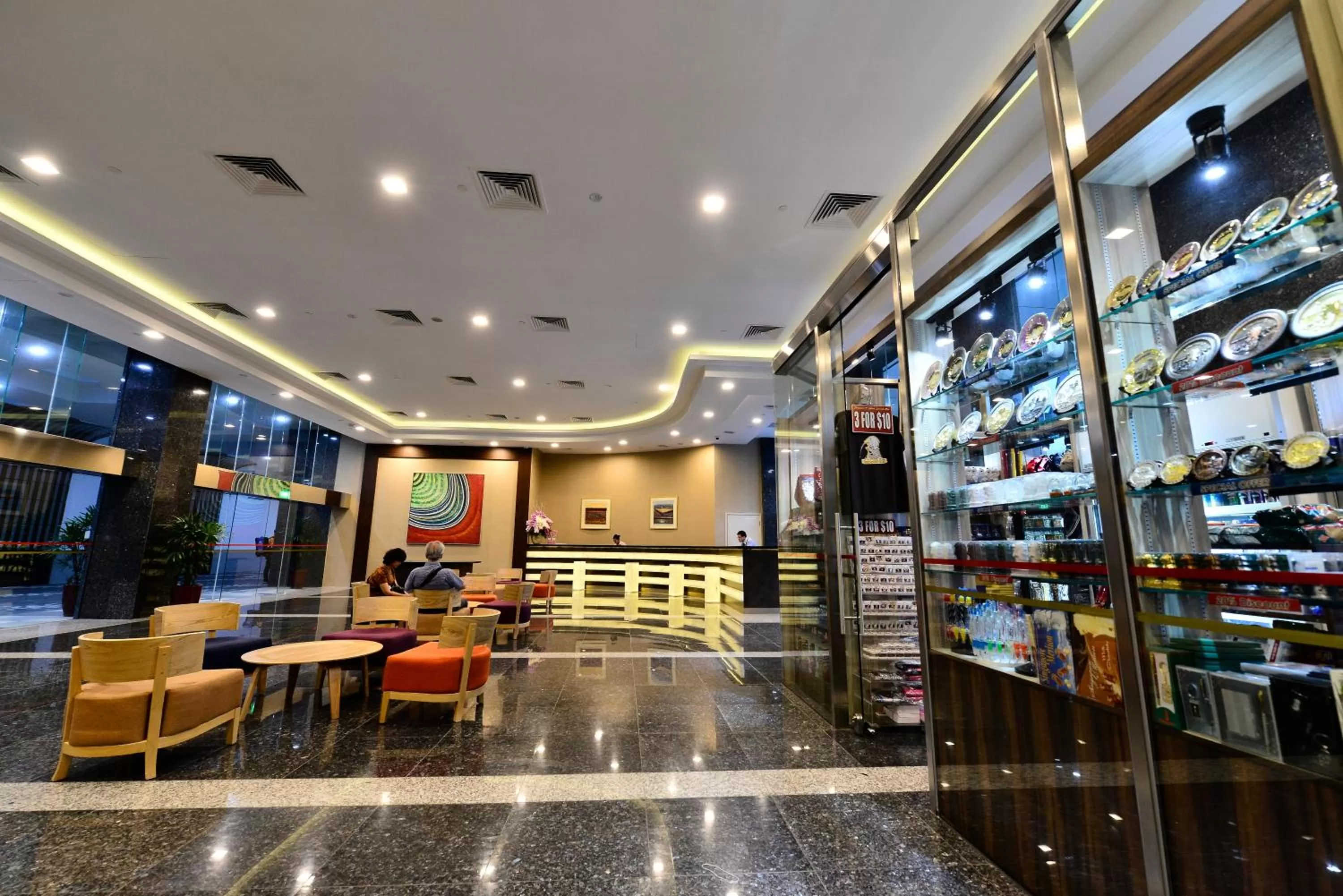 Decorative detail in Hotel Chancellor@Orchard