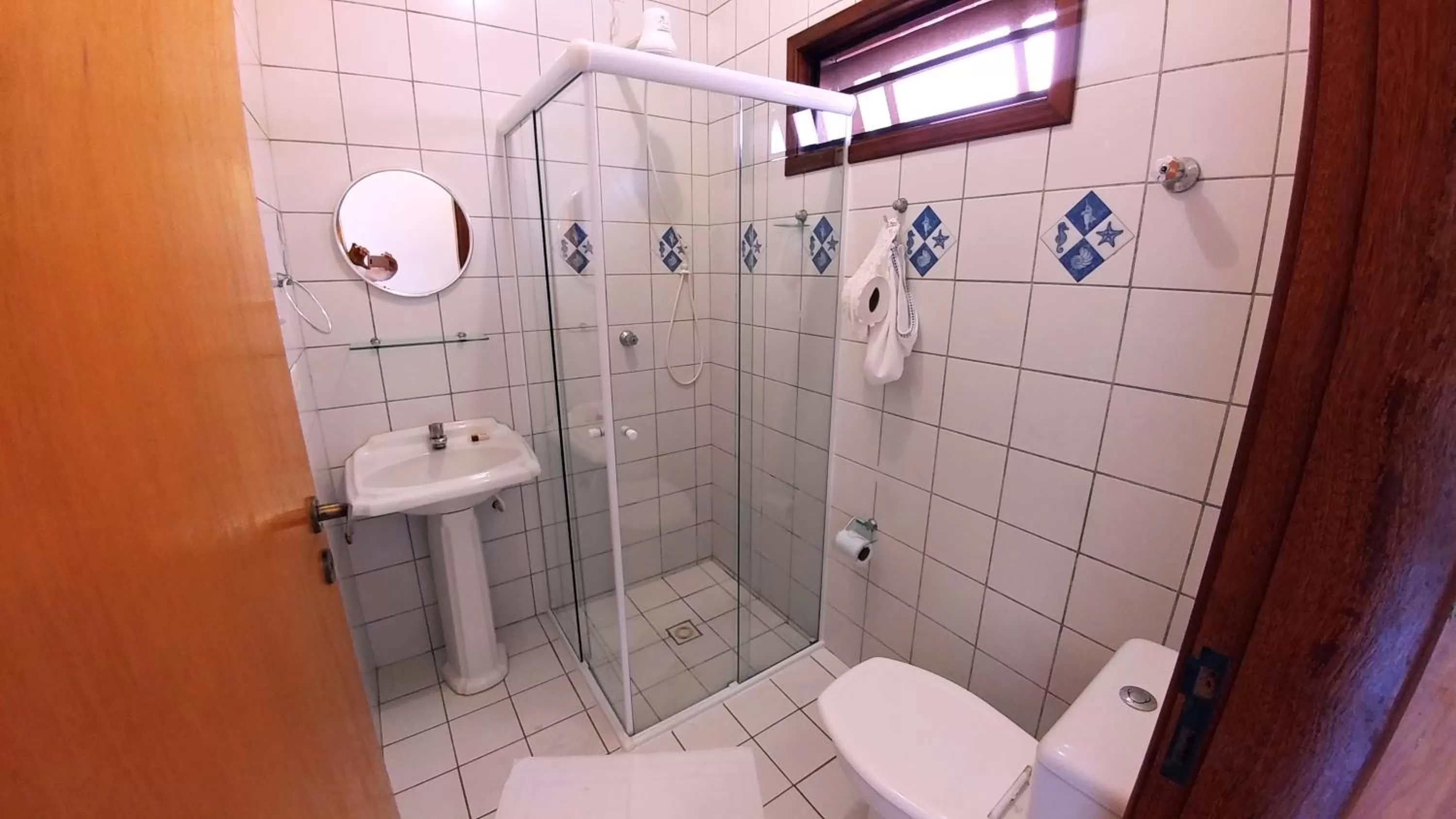 Shower, Bathroom in Pousada Mar Azul