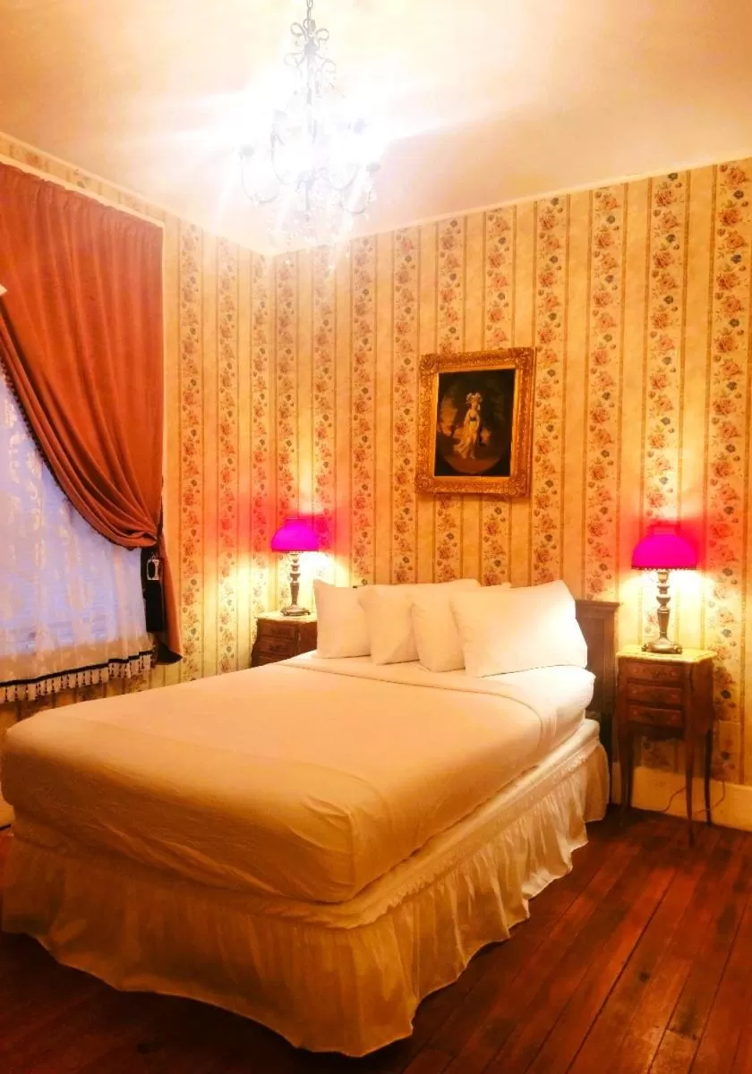 Bed in Copper Queen Hotel