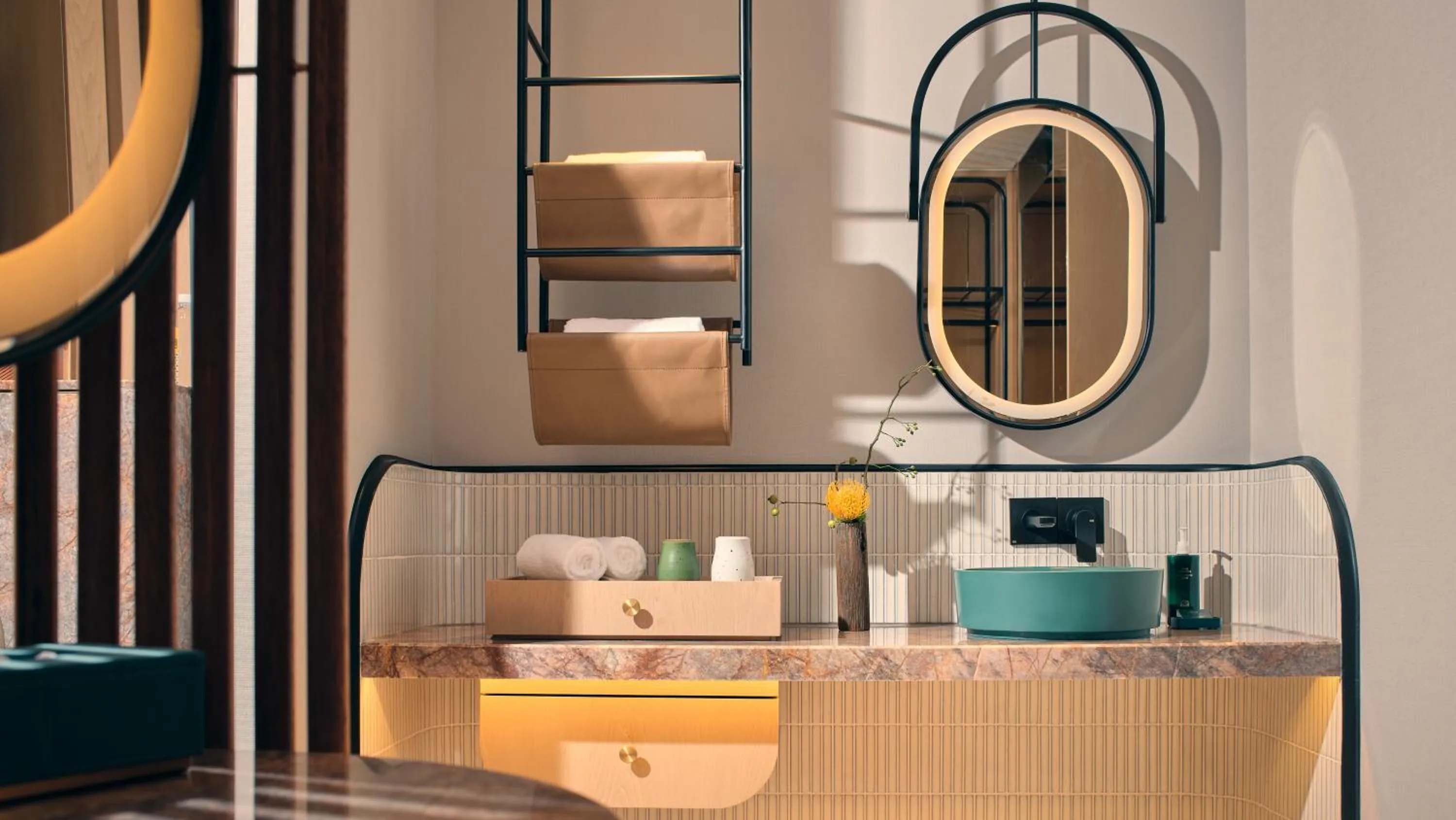 Toilet in Hotel Indigo Hangzhou Uptown,Close to Westlake , boutique design hotel with freeflow minibar